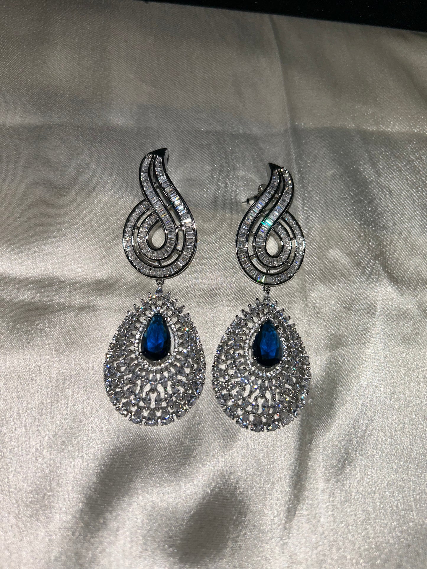 Sofia navy necklace