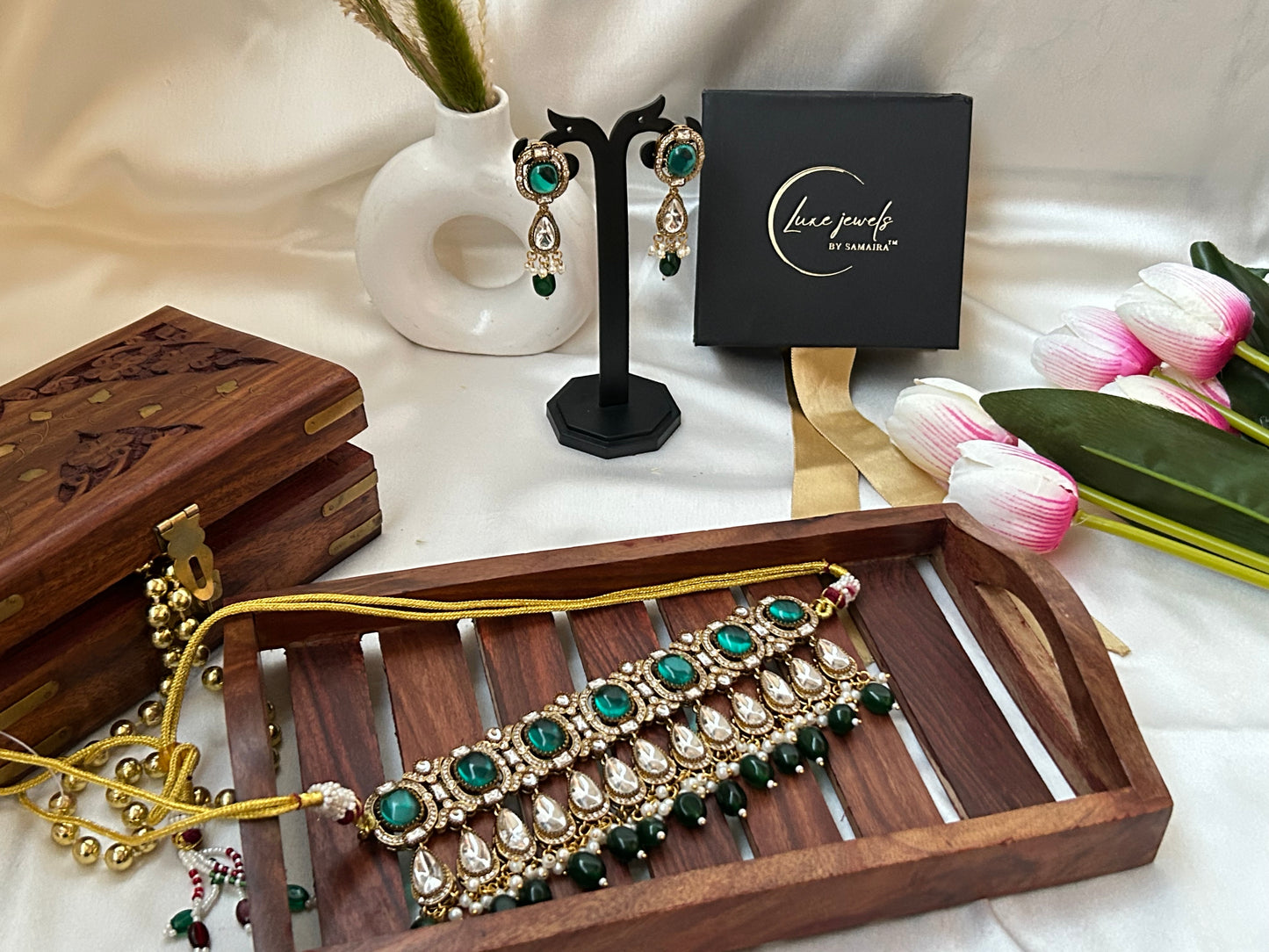 Suruchi Emerald Green choker