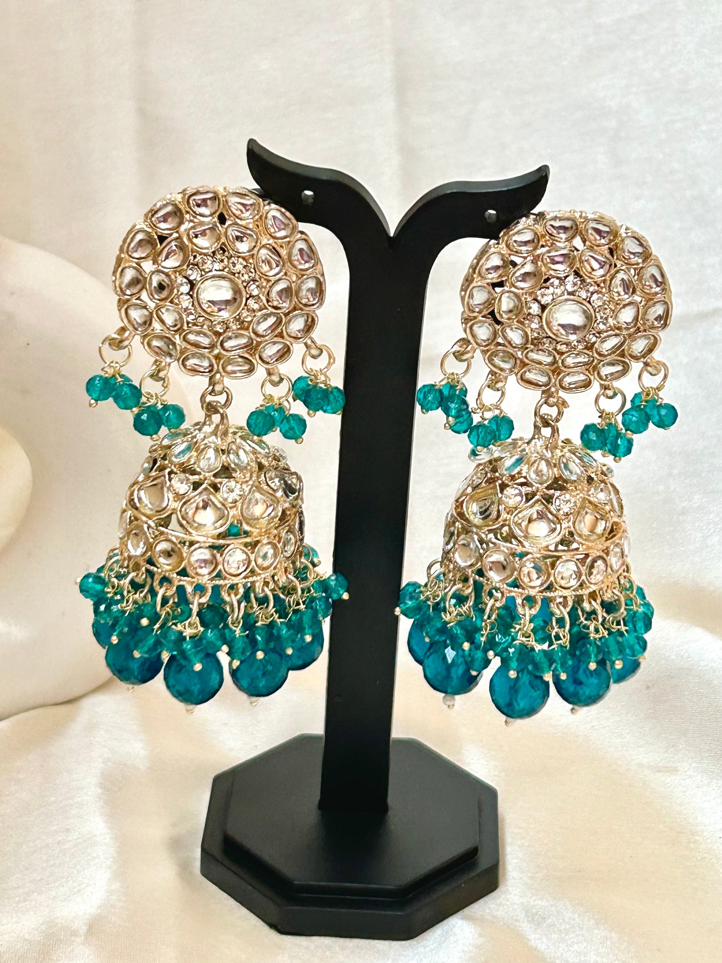 Blue Heena jhumka