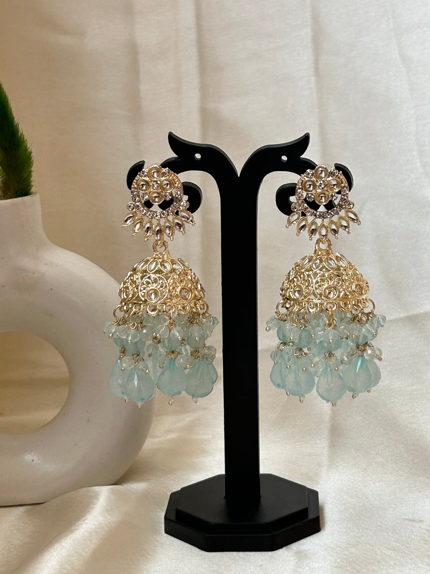 Nisha Turquoise Jhumka