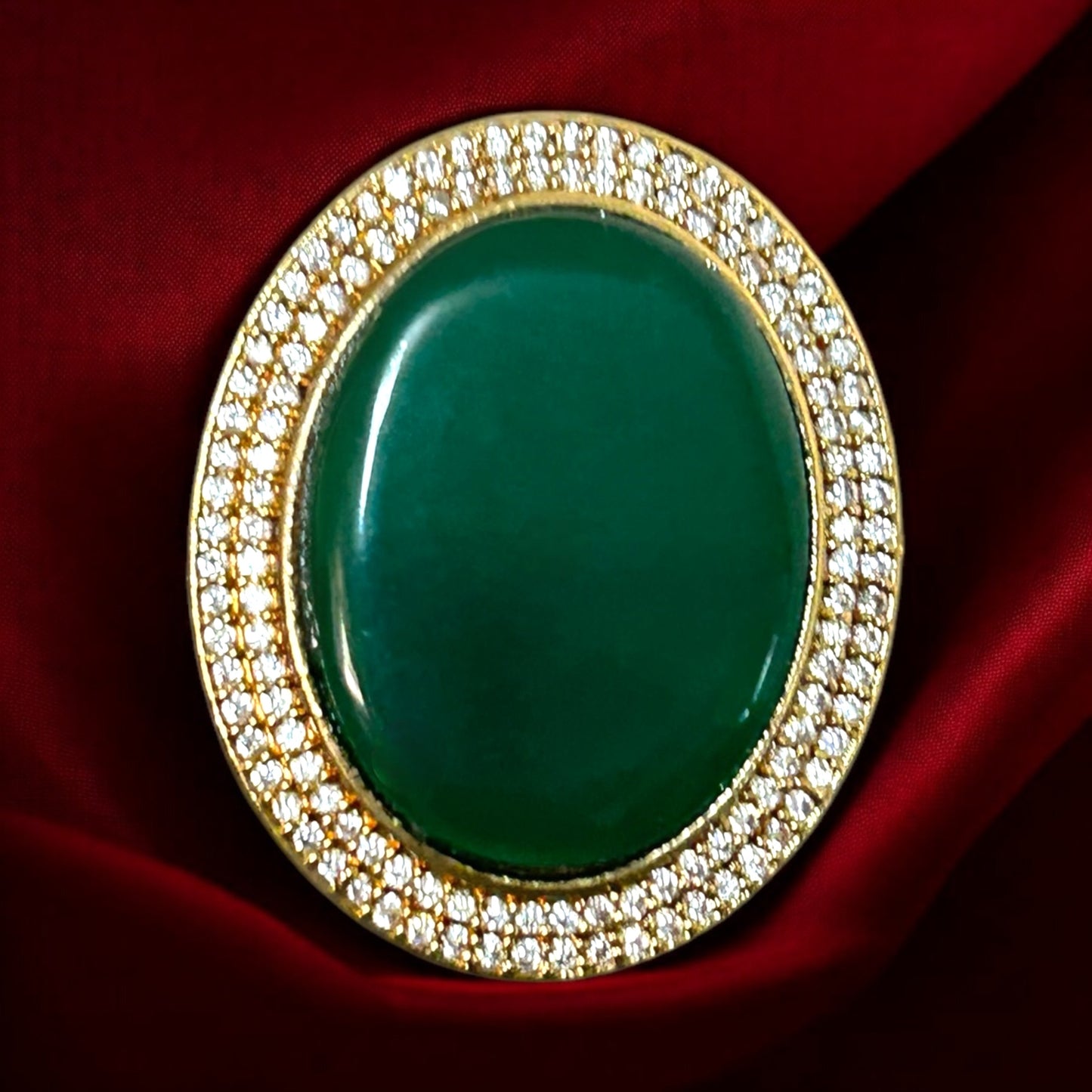 shanvi green Ring
