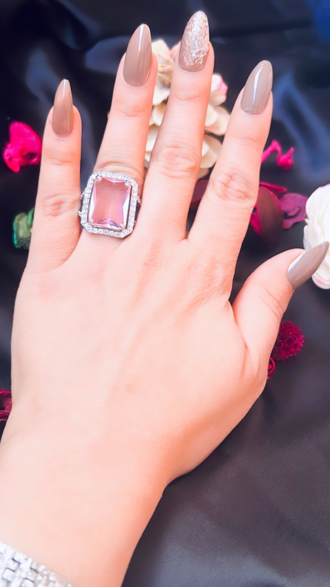 Pink maisha ring
