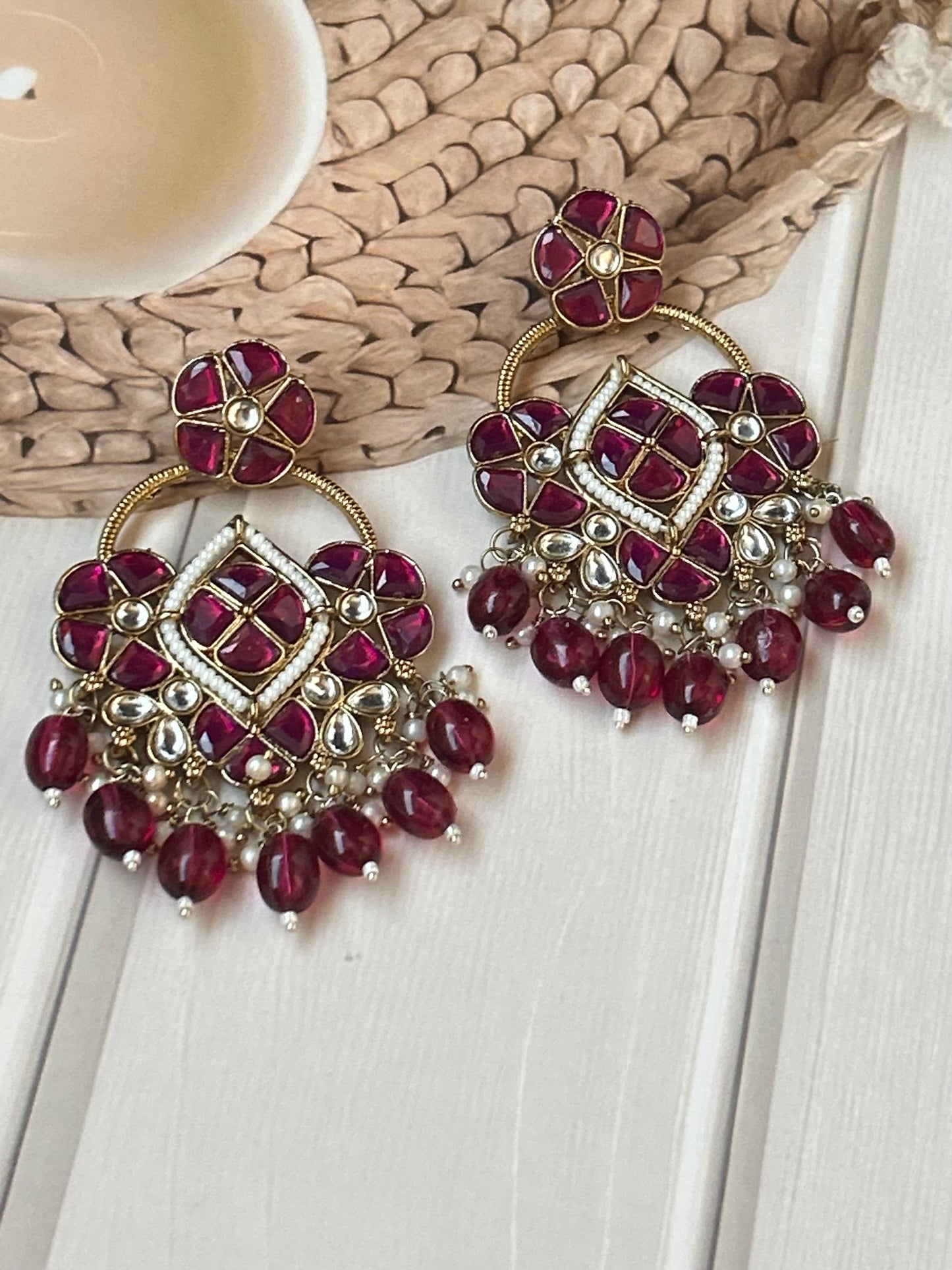 Sitara Rani pink chandbalis