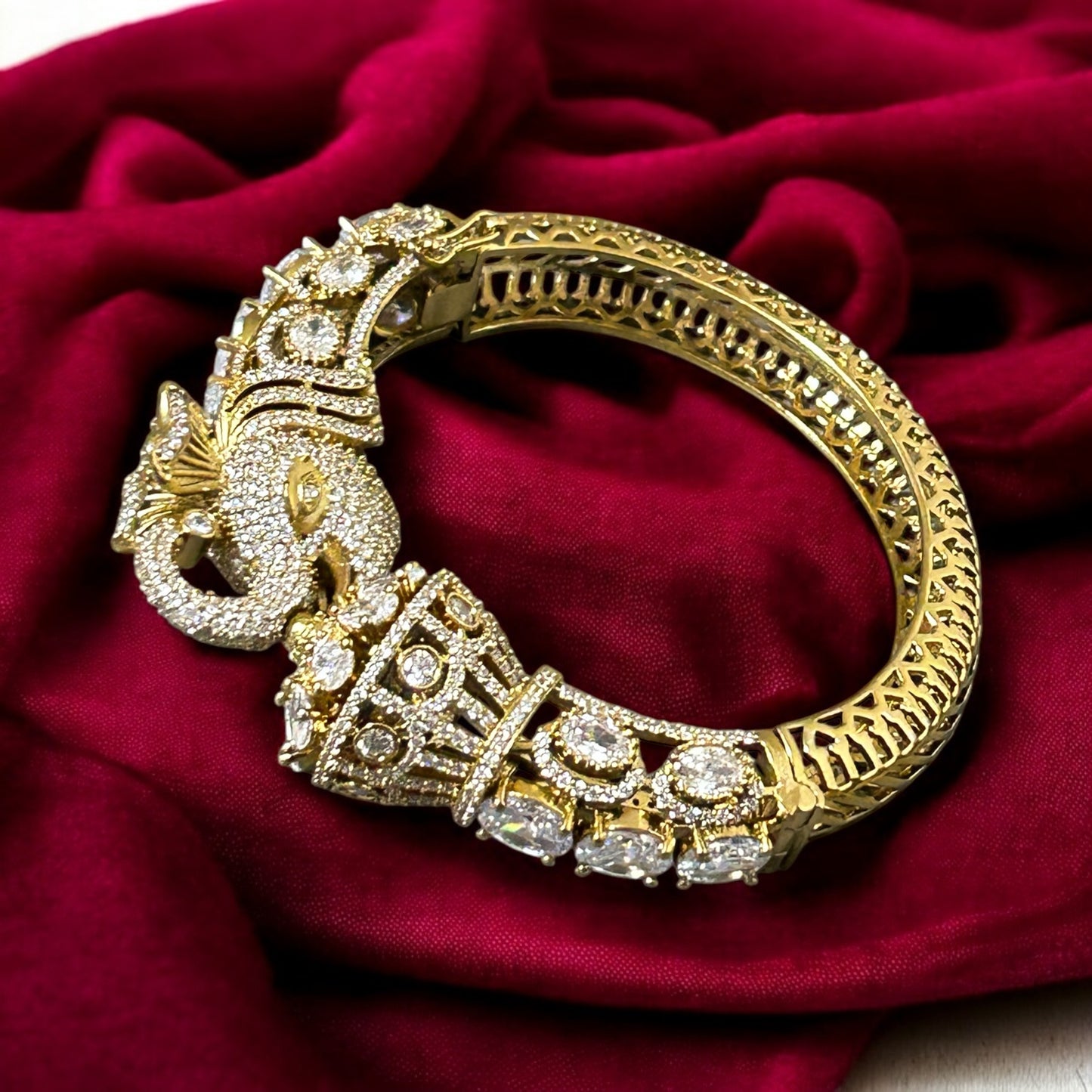 Majestic golden Elephant Bracelet
