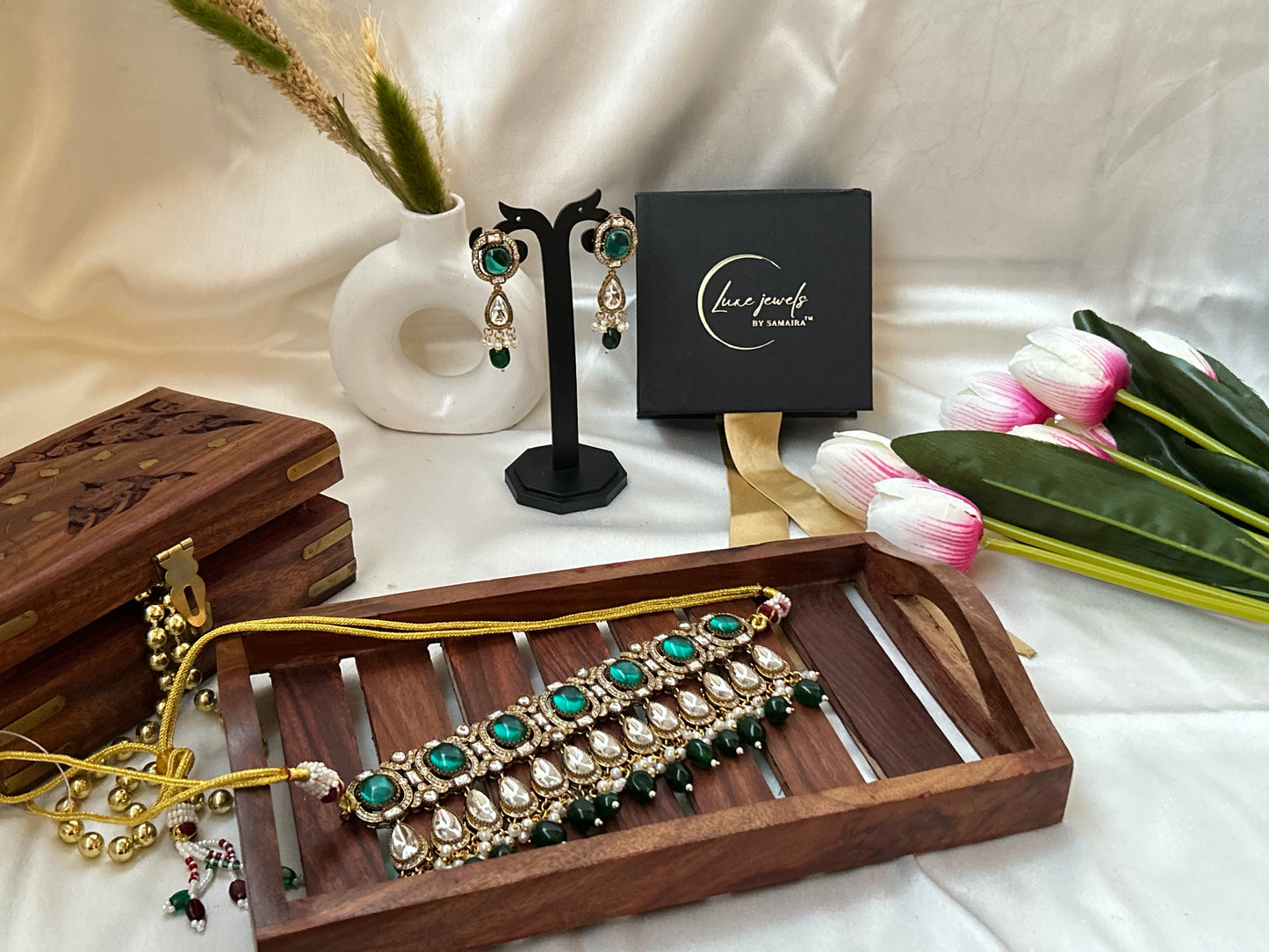 Suruchi Emerald Green choker