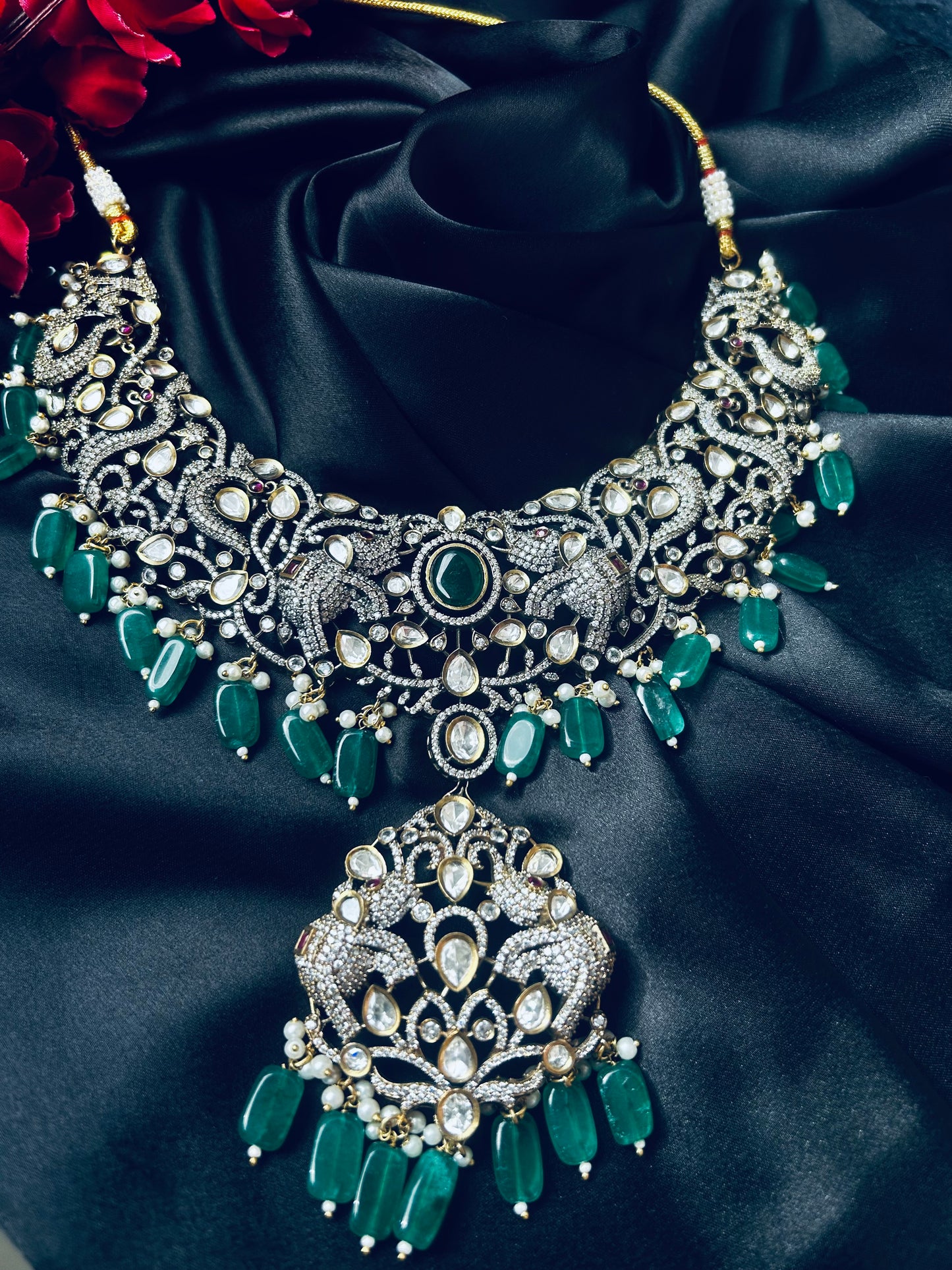 American diamond necklace set..