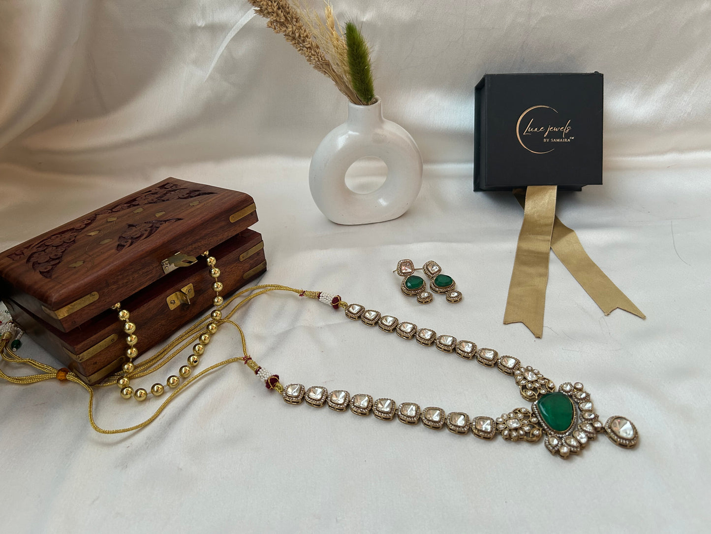Dia emerald necklaceset