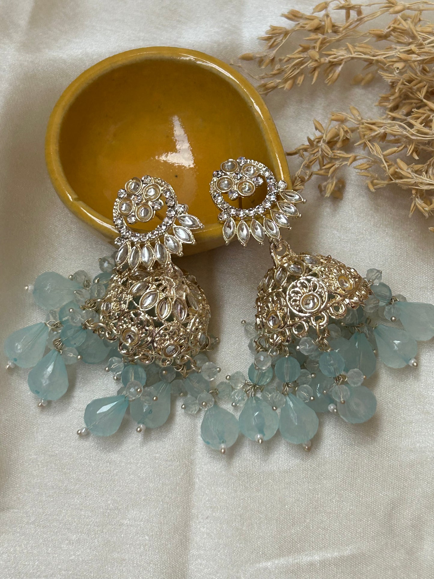 Nisha Turquoise Jhumka