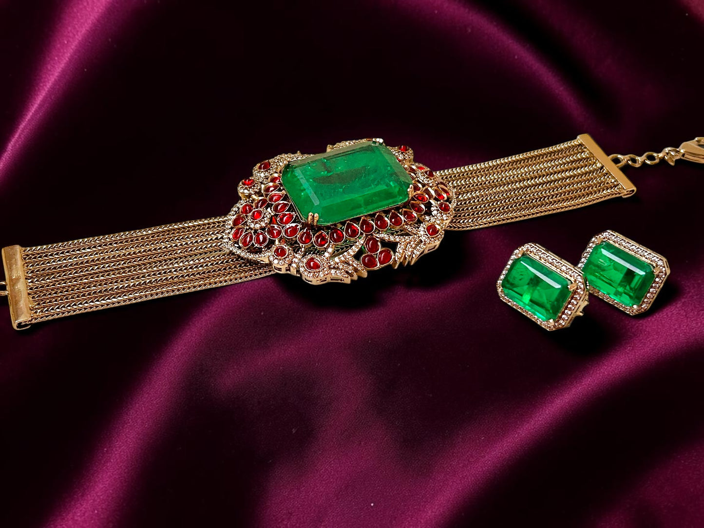 Celestia Emerald Necklace
