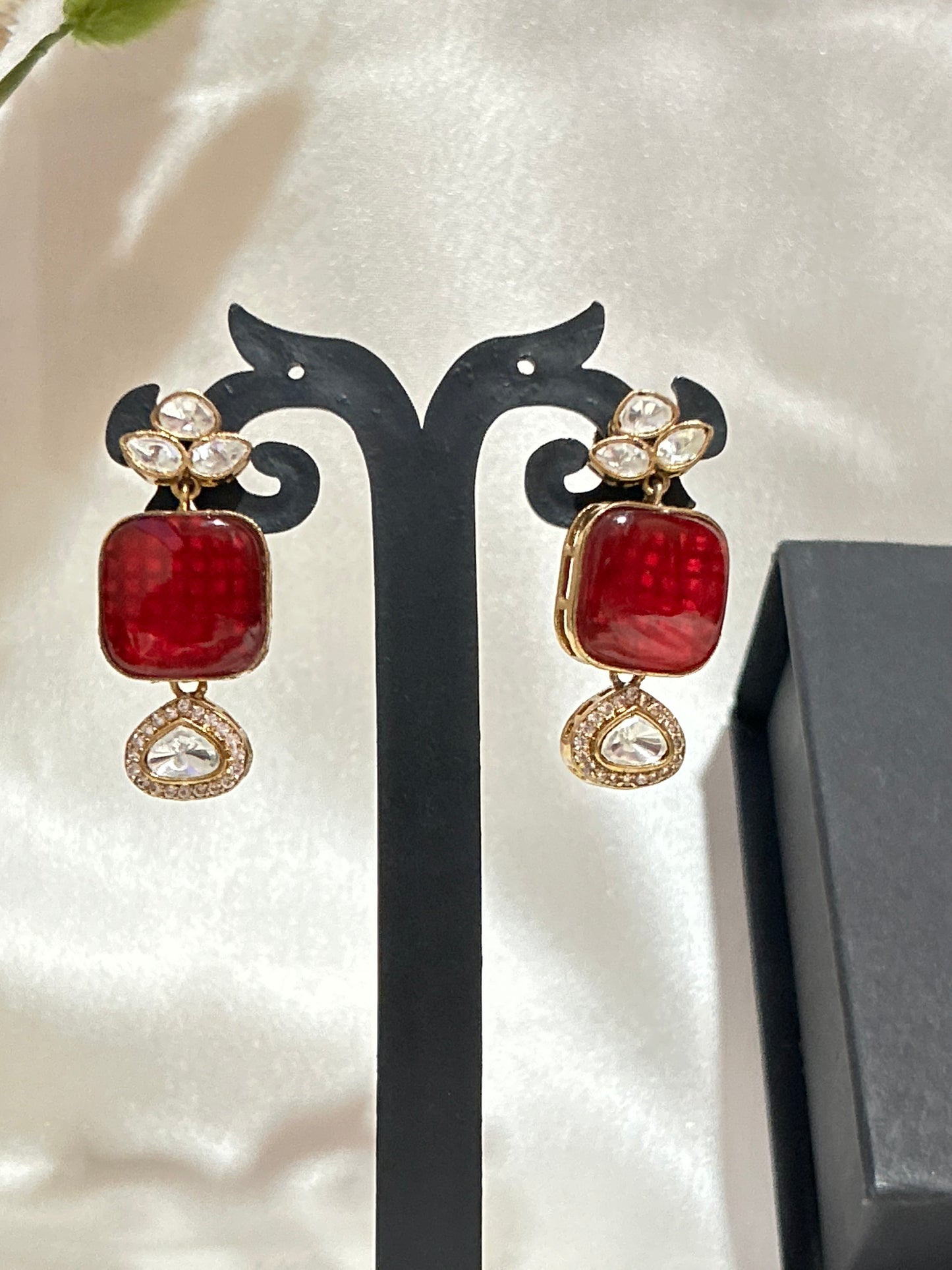 red kunda necklaceset