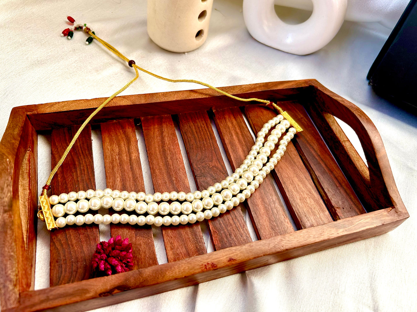 Tanya pearl necklace set