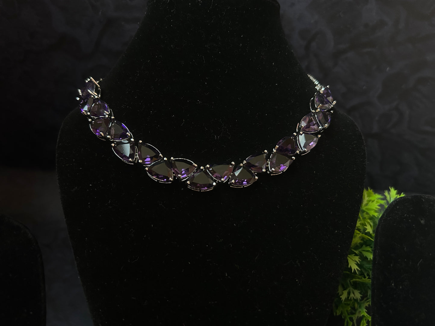Sonali purple necklace