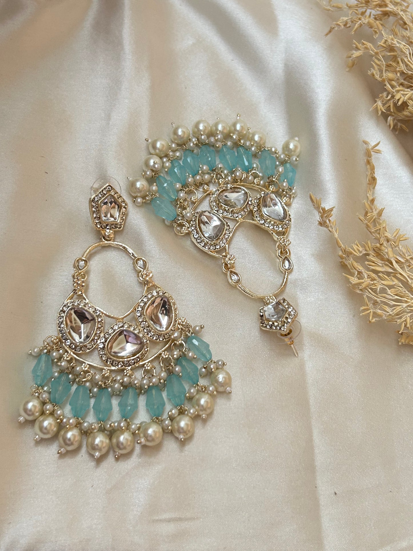 Turquoise Ruchi Chandbali