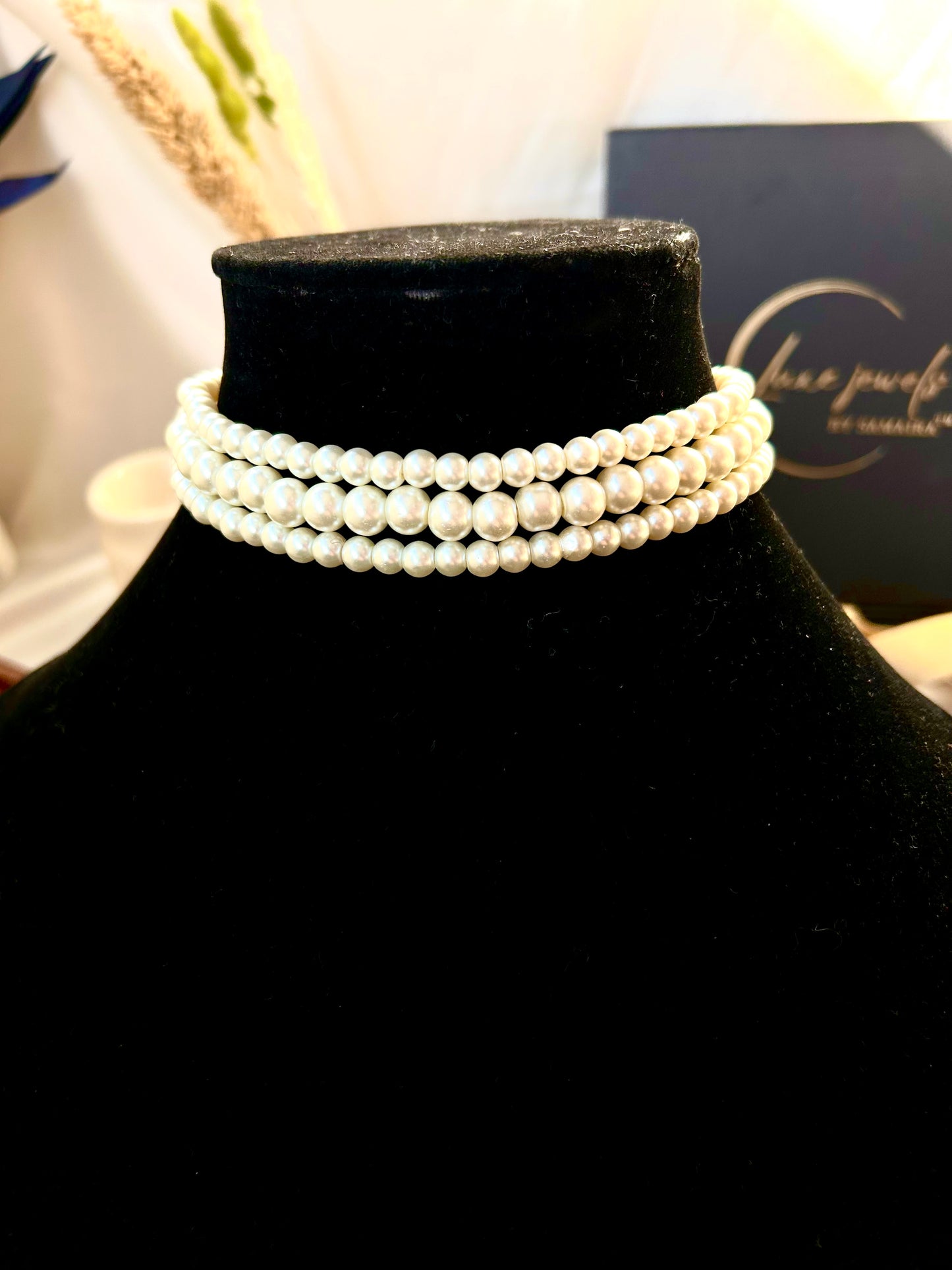 Tanya pearl necklace set