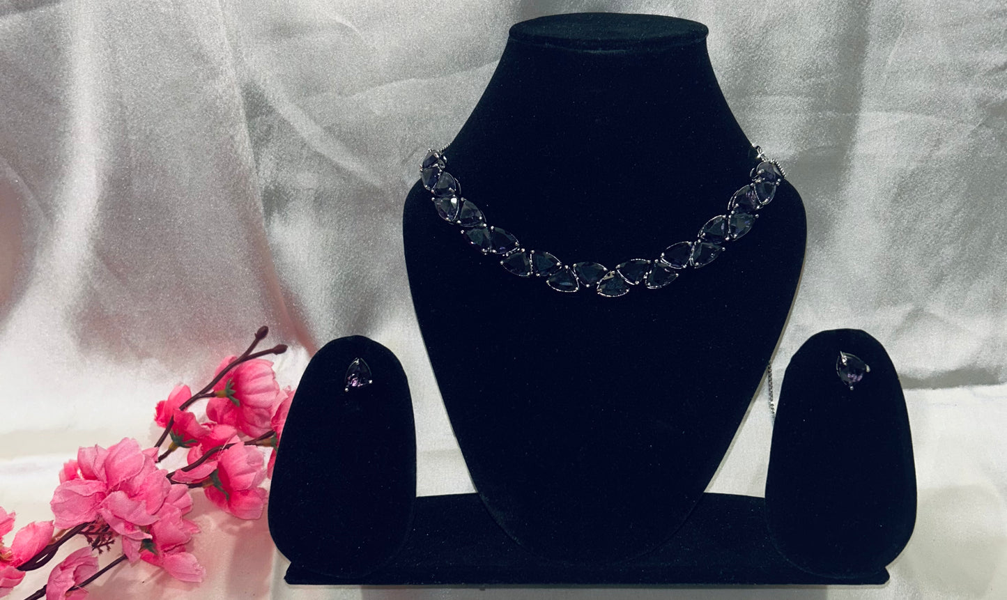 Sonali purple necklace