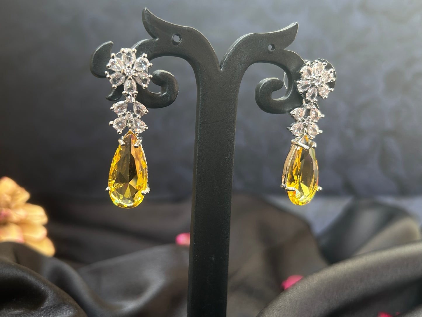 Akanksha yellow Earings