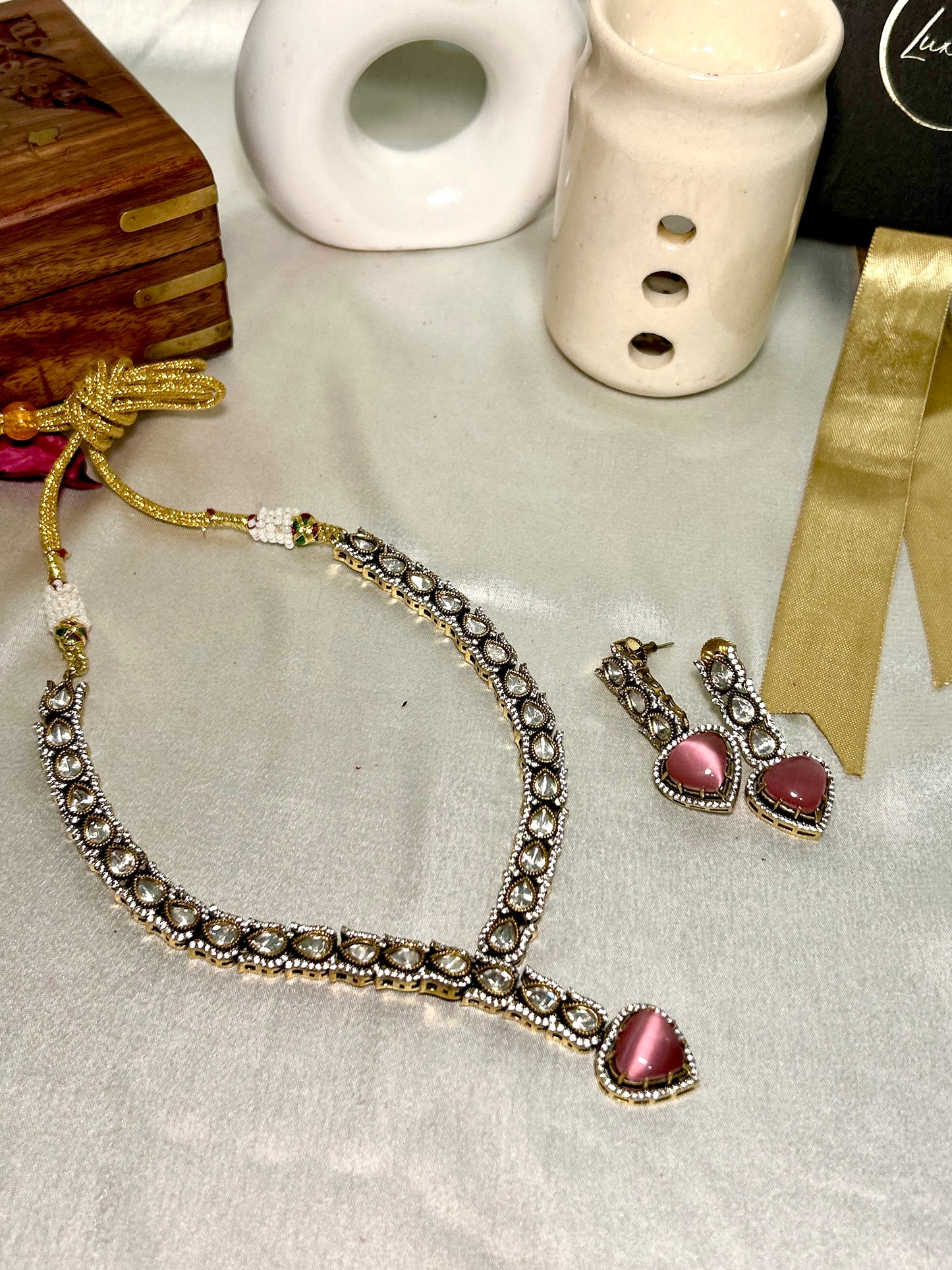 sangaria Mint pink necklaceset