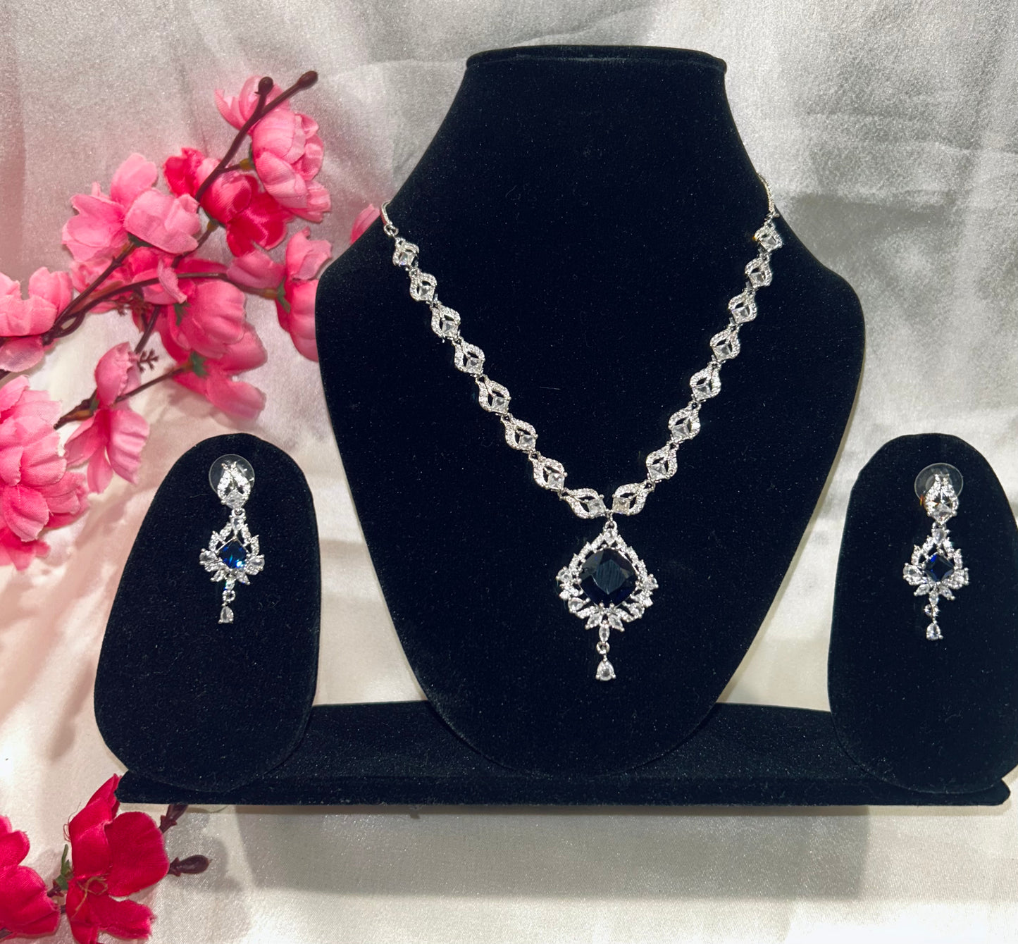 Deepti blue necklace