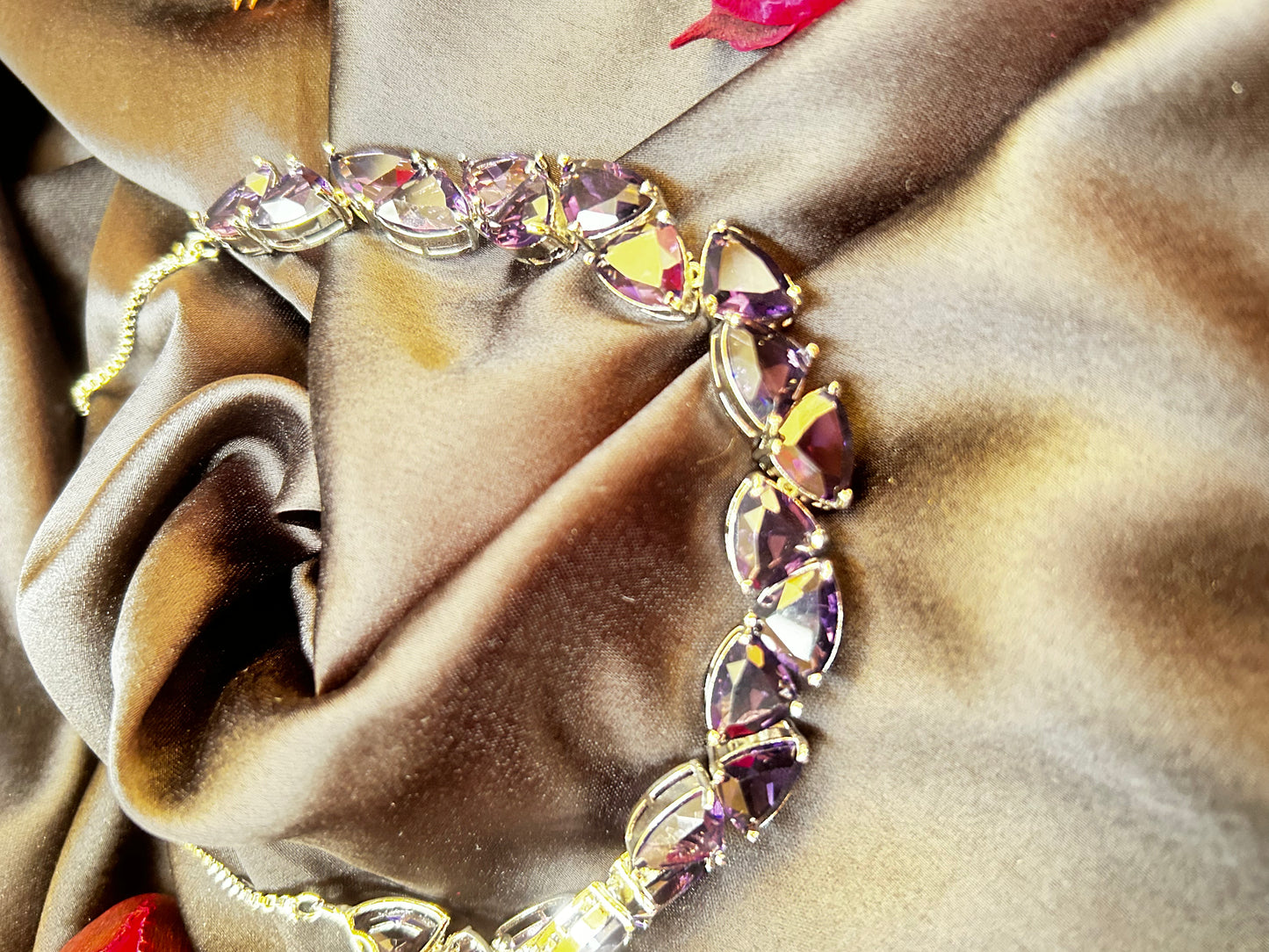 Sonali purple necklace