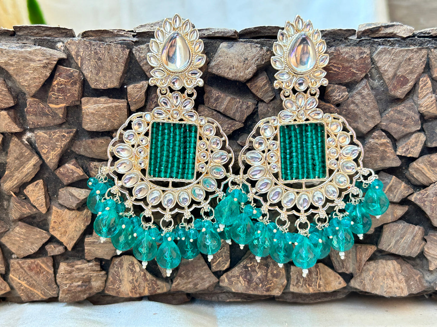Prisha green Chandbali