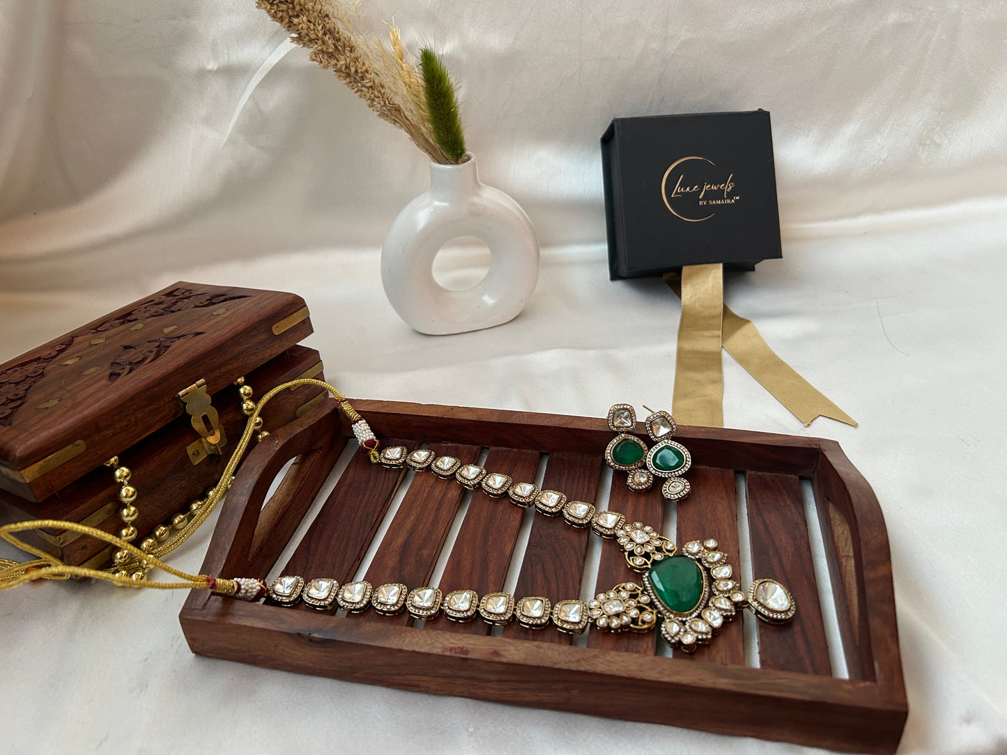 Dia emerald necklaceset