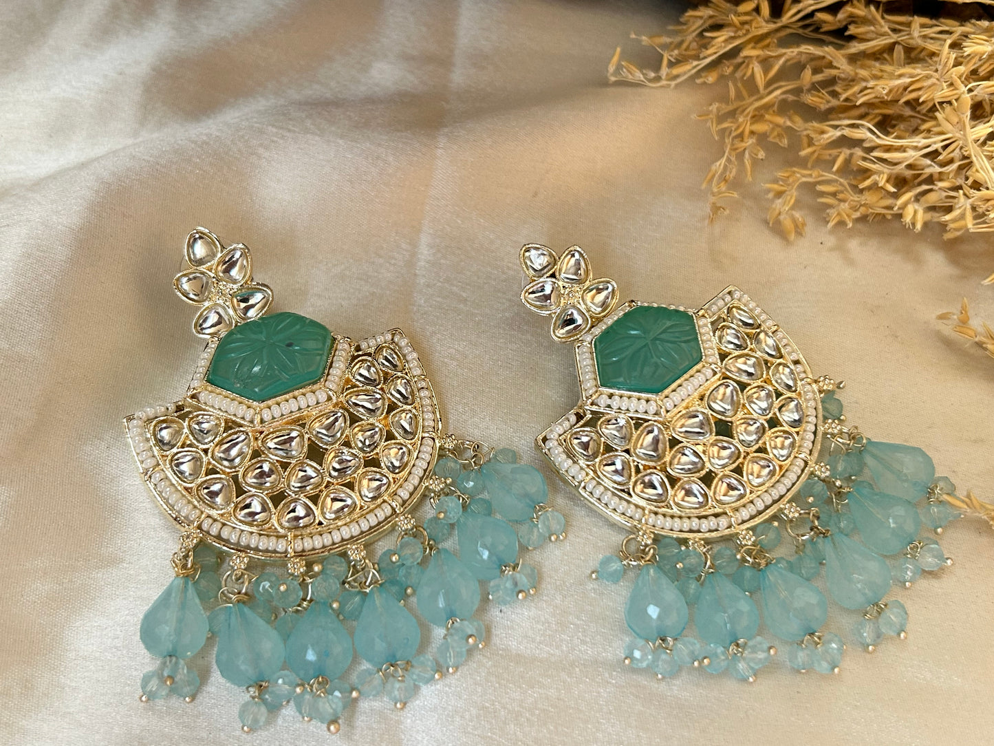 Blue Anika Chandbali