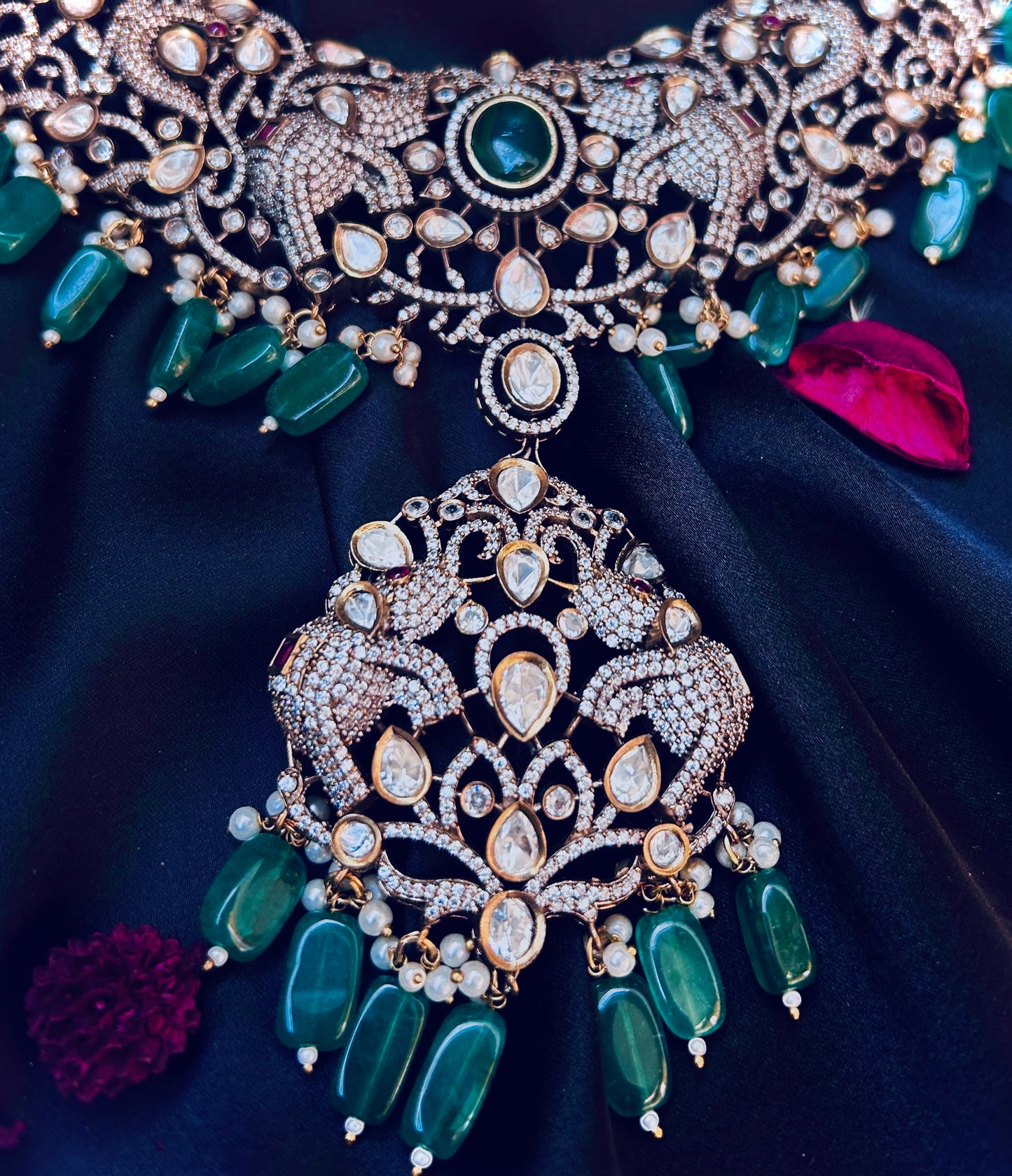 American diamond necklace set..