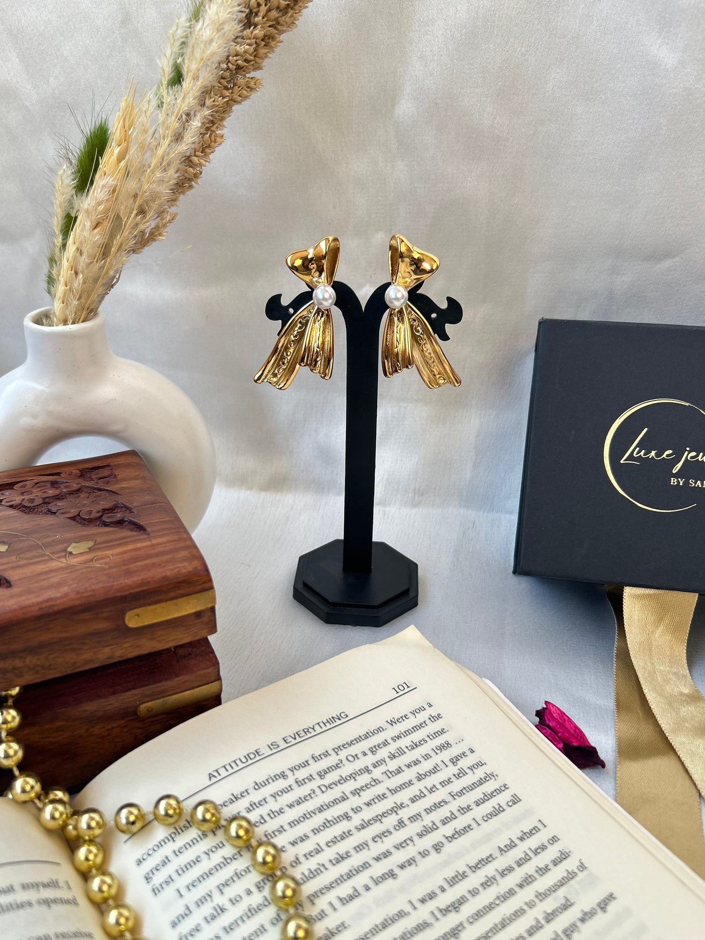 Bow Glow Earrings