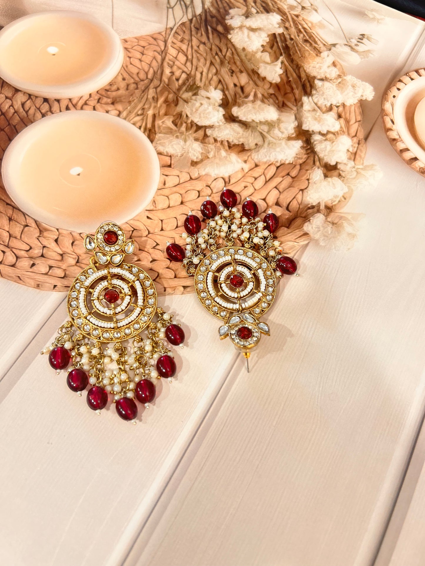 Sara rani pink chandbalis