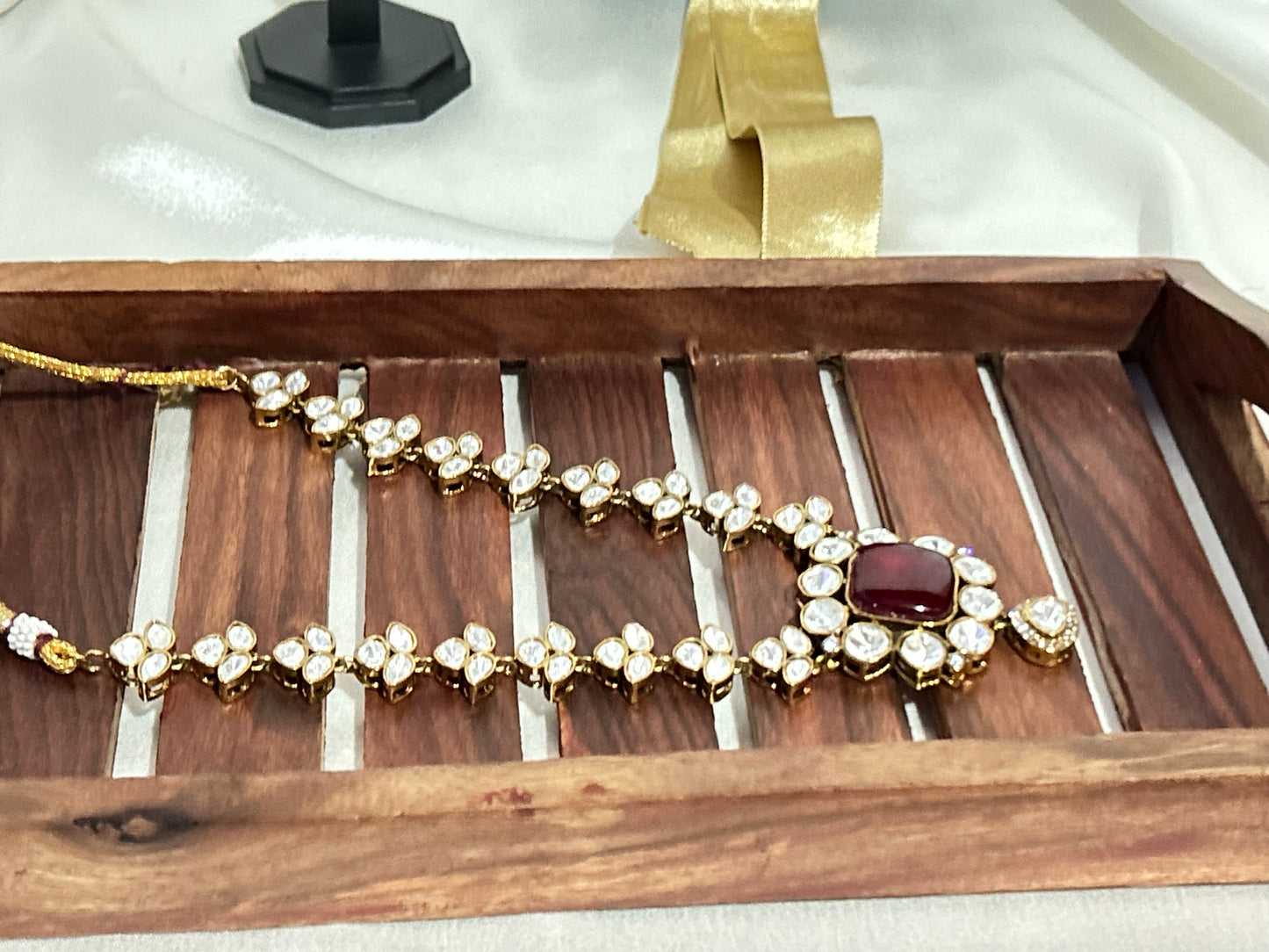 red kunda necklaceset