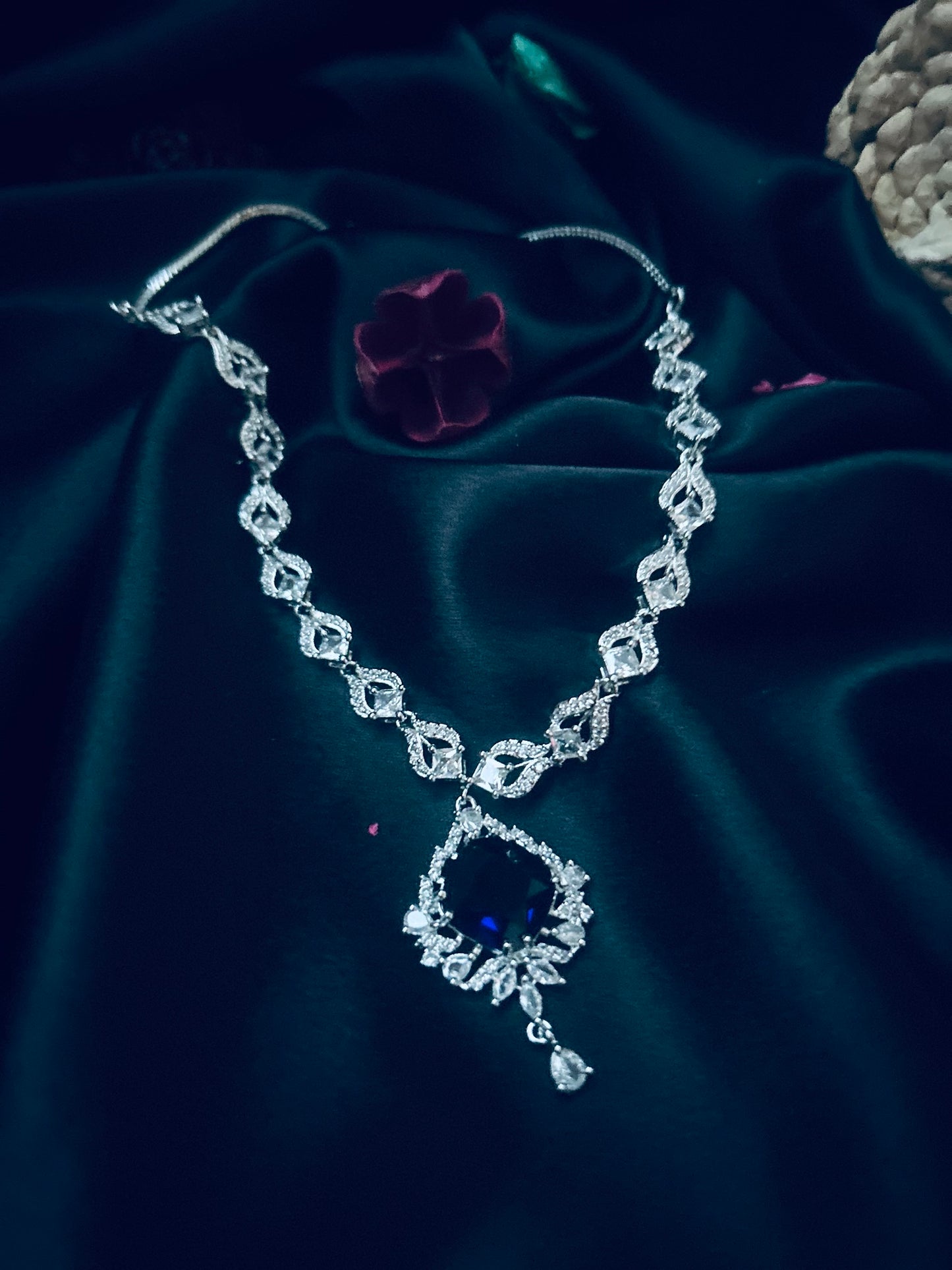 Deepti blue necklace