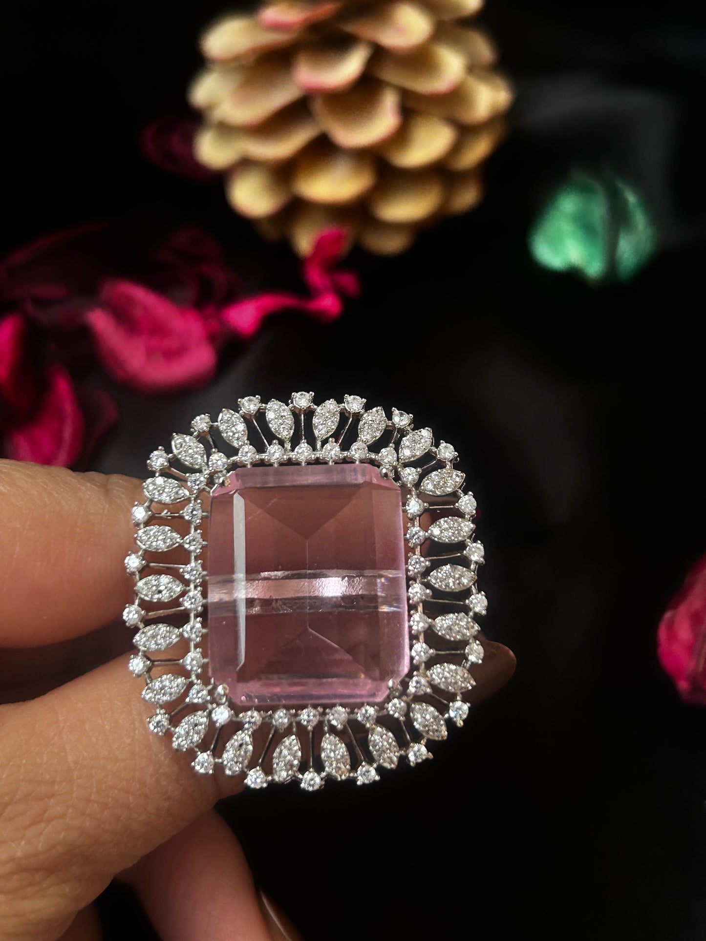 Prisha pink Ring