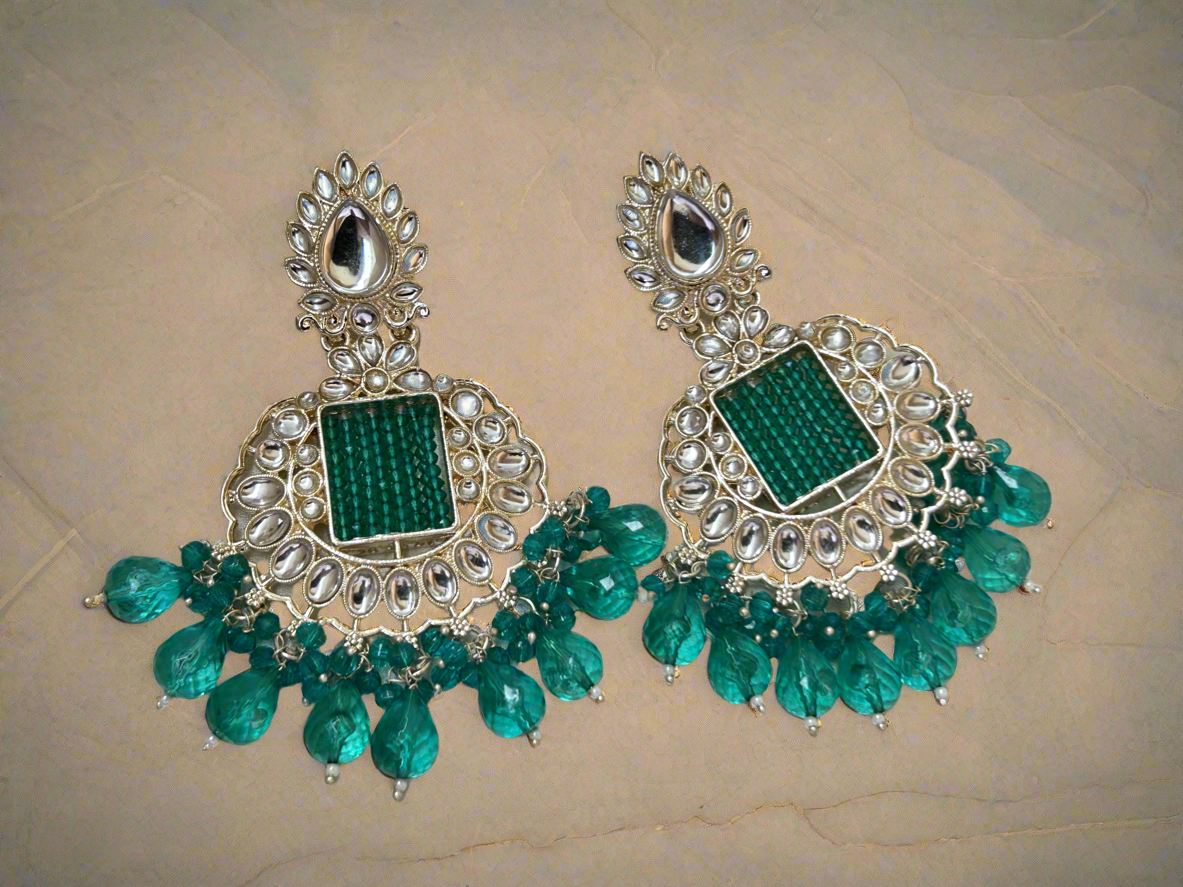 Prisha green Chandbali