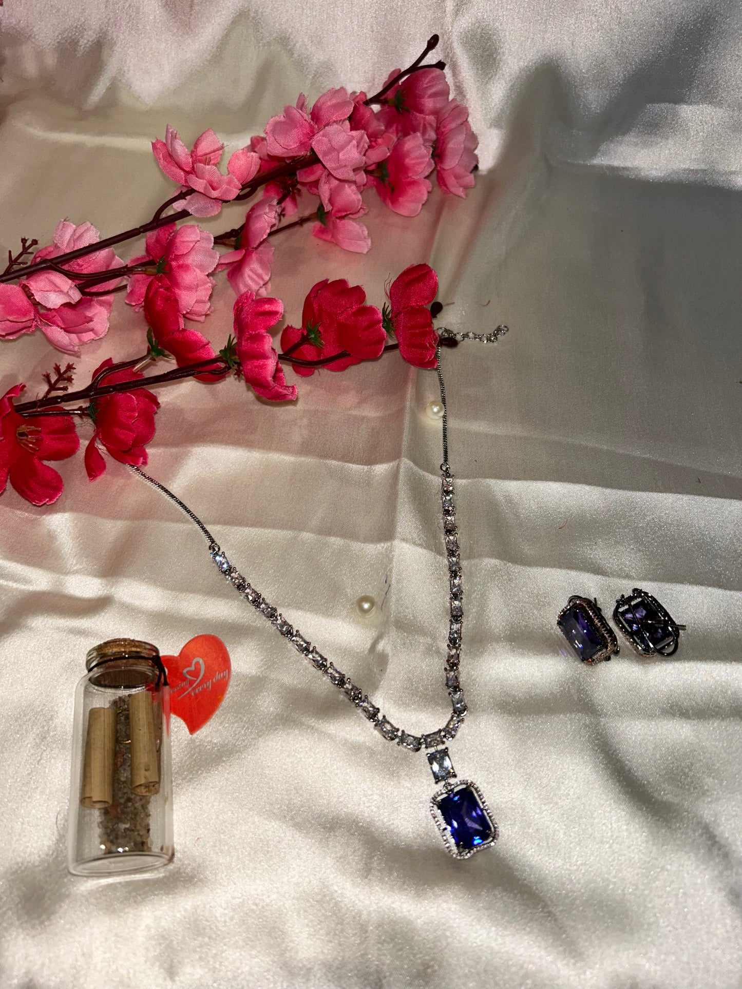 Inaya purple necklace
