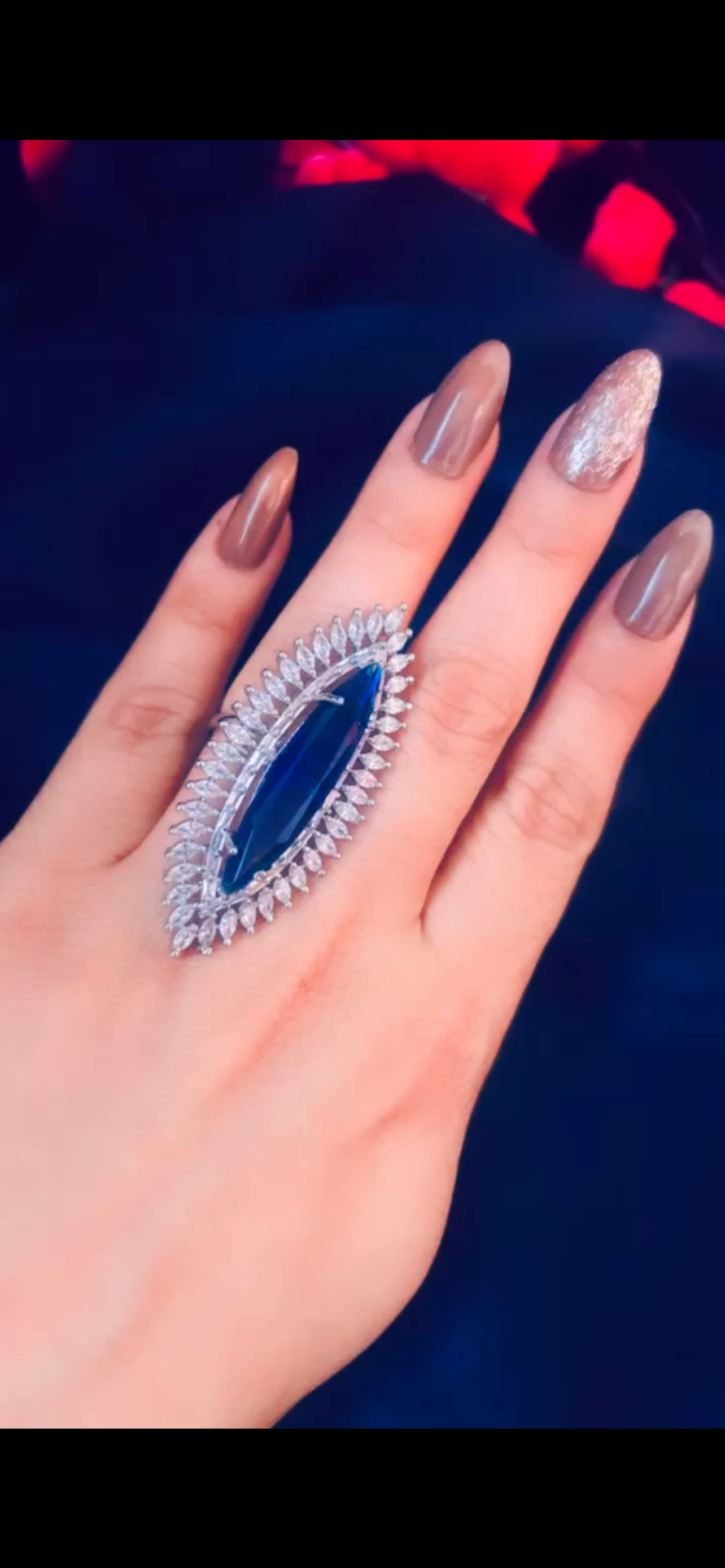 Kanika navy ring