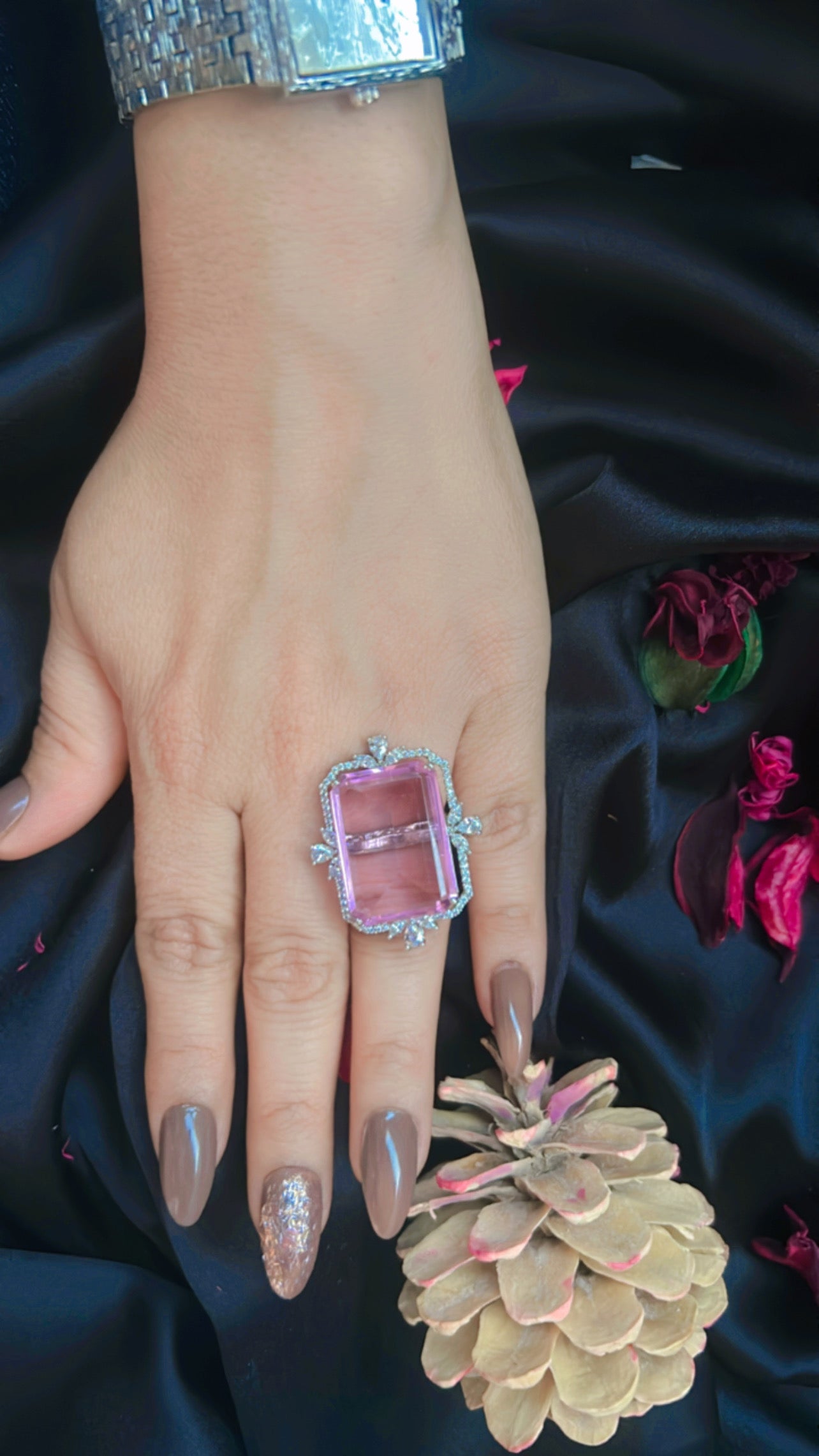Alisha pink ring