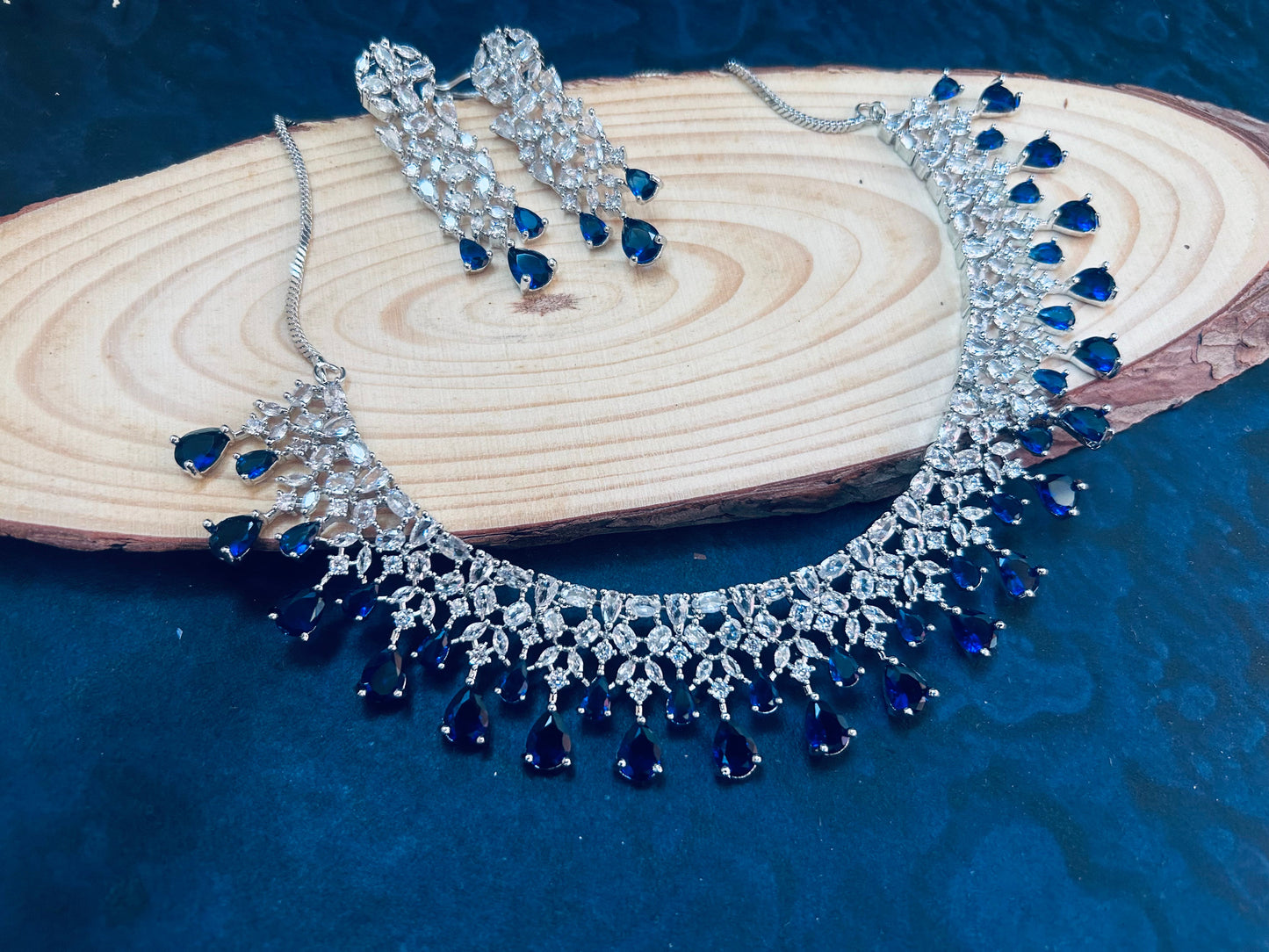 Ahana navy necklace