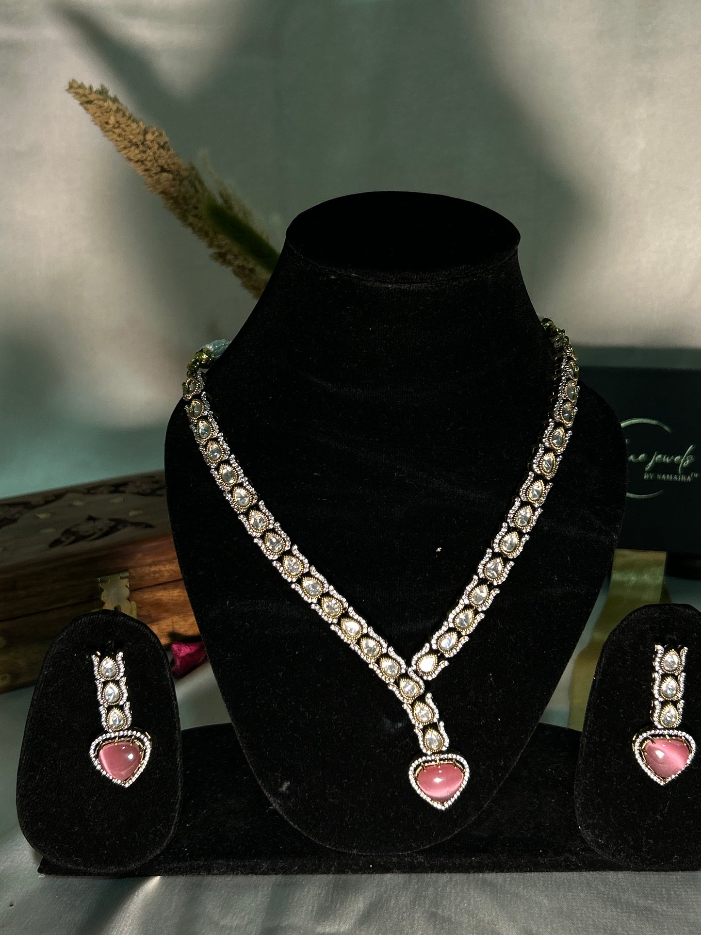 sangaria Mint pink necklaceset