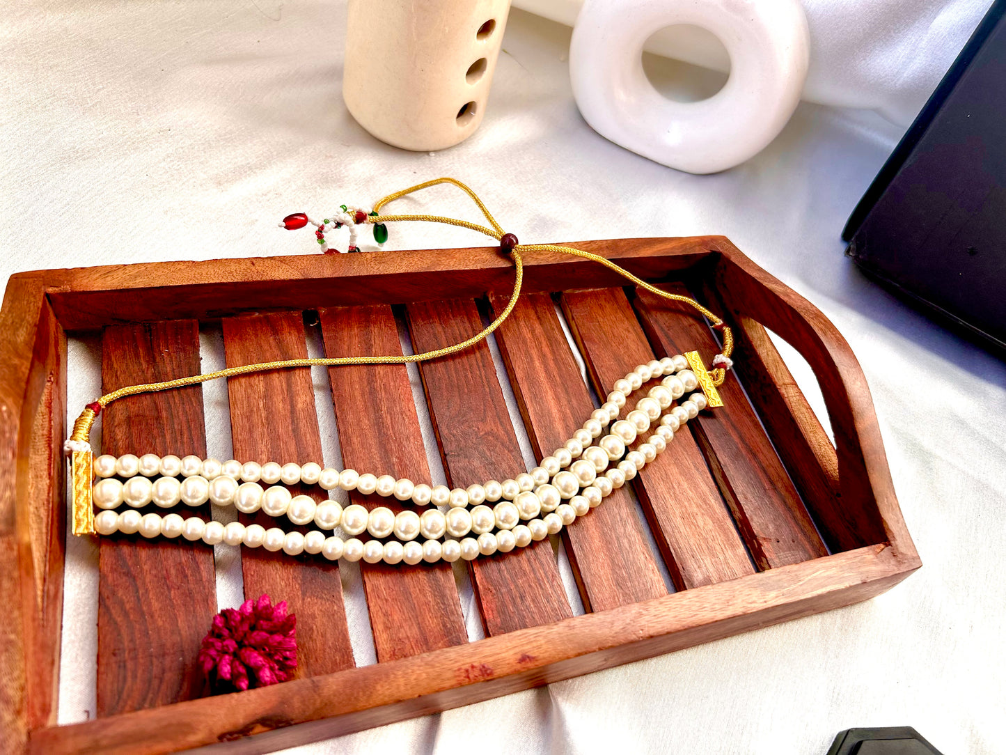 Tanya pearl necklace set