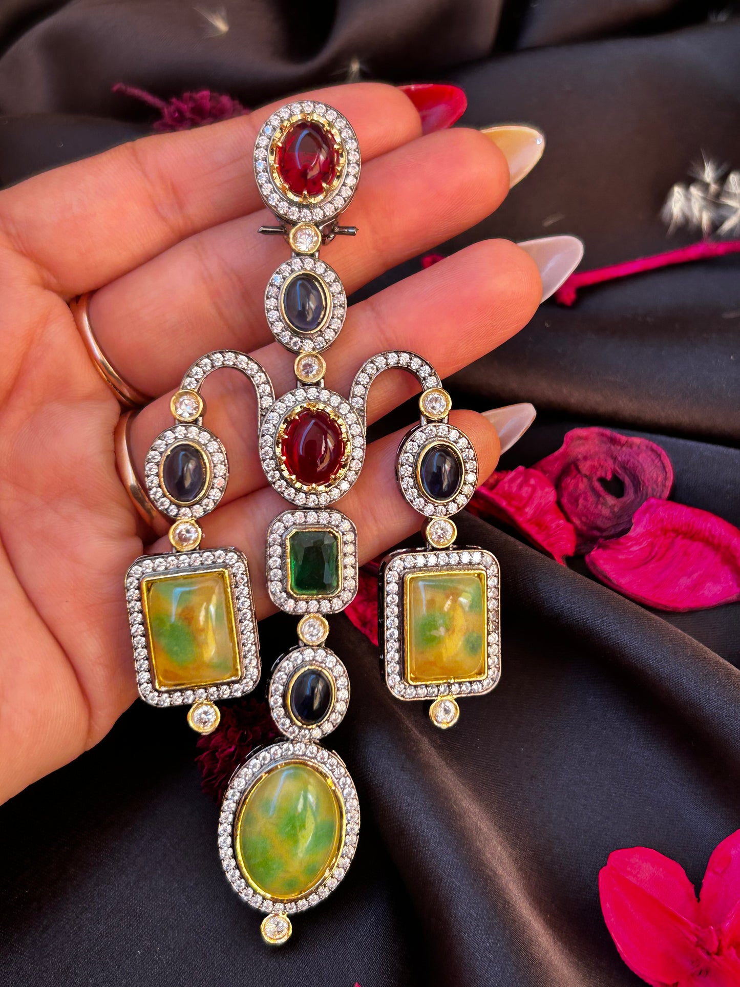 Deepika long earrings