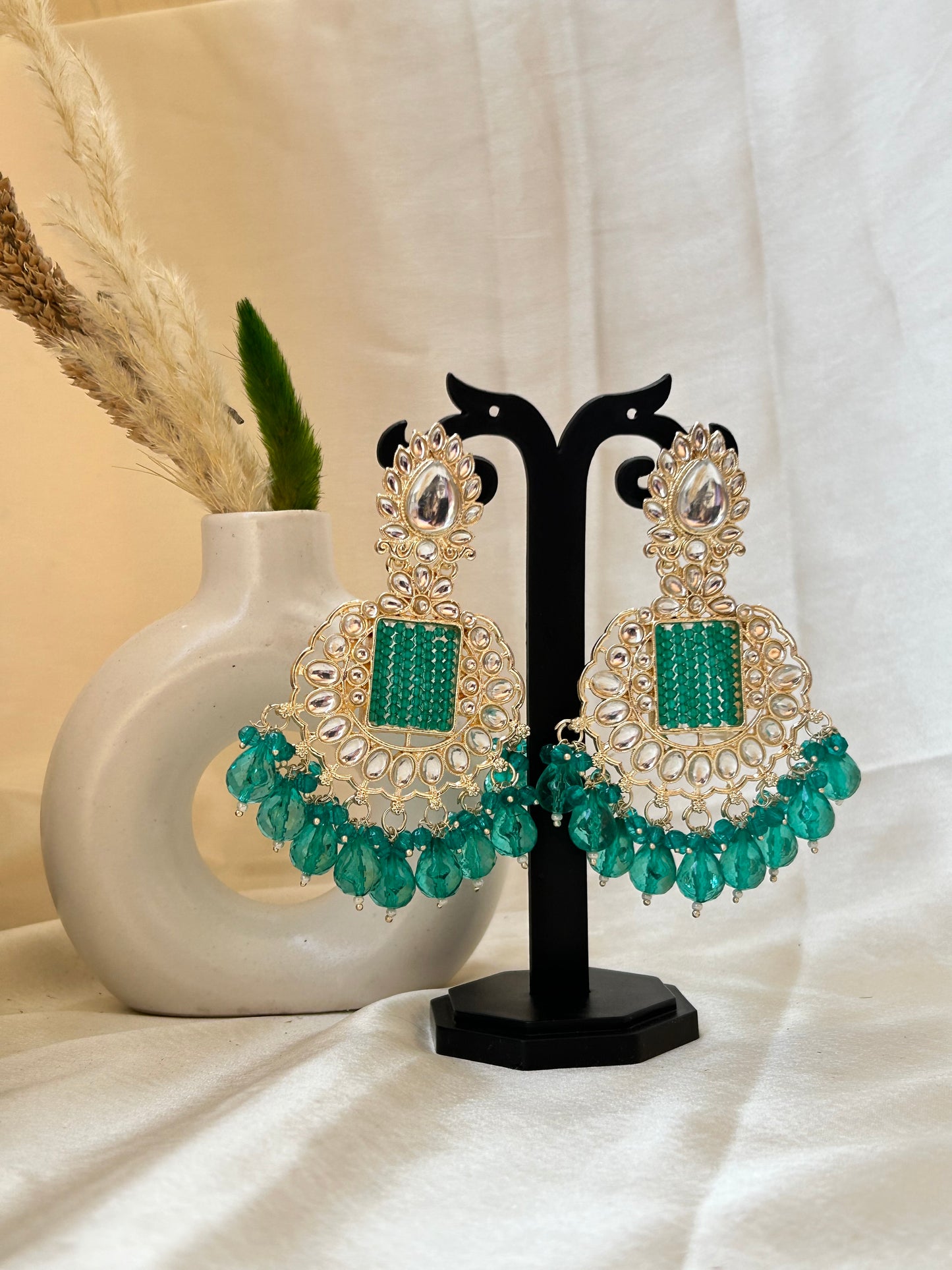 Prisha green Chandbali