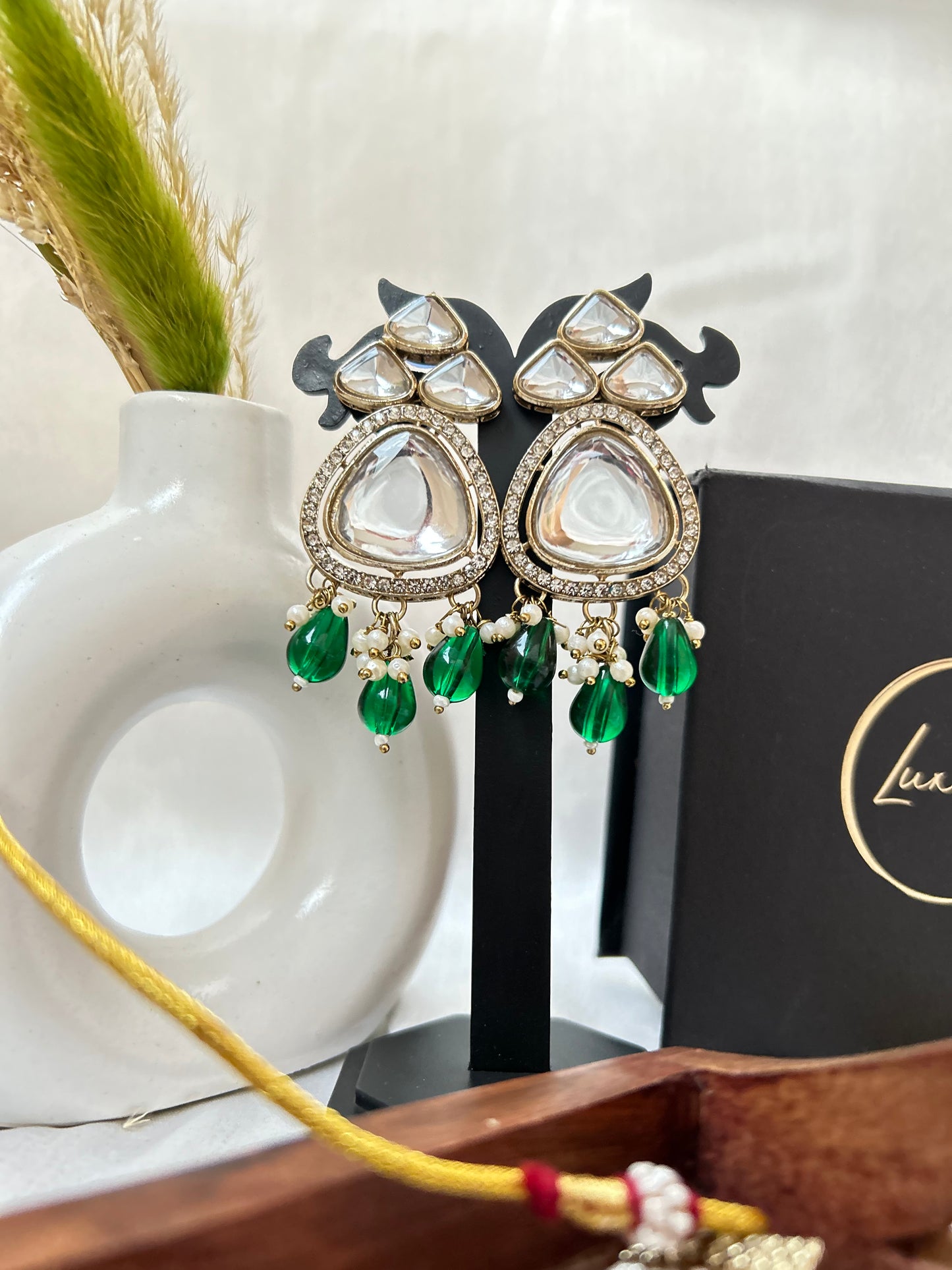 Emerald Green Earrings