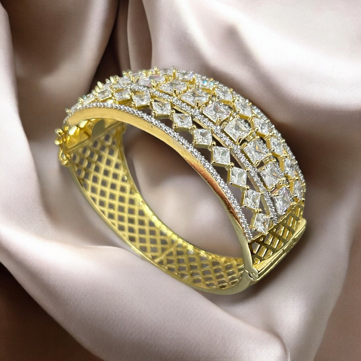 Classic Golden Broad Bracelet
