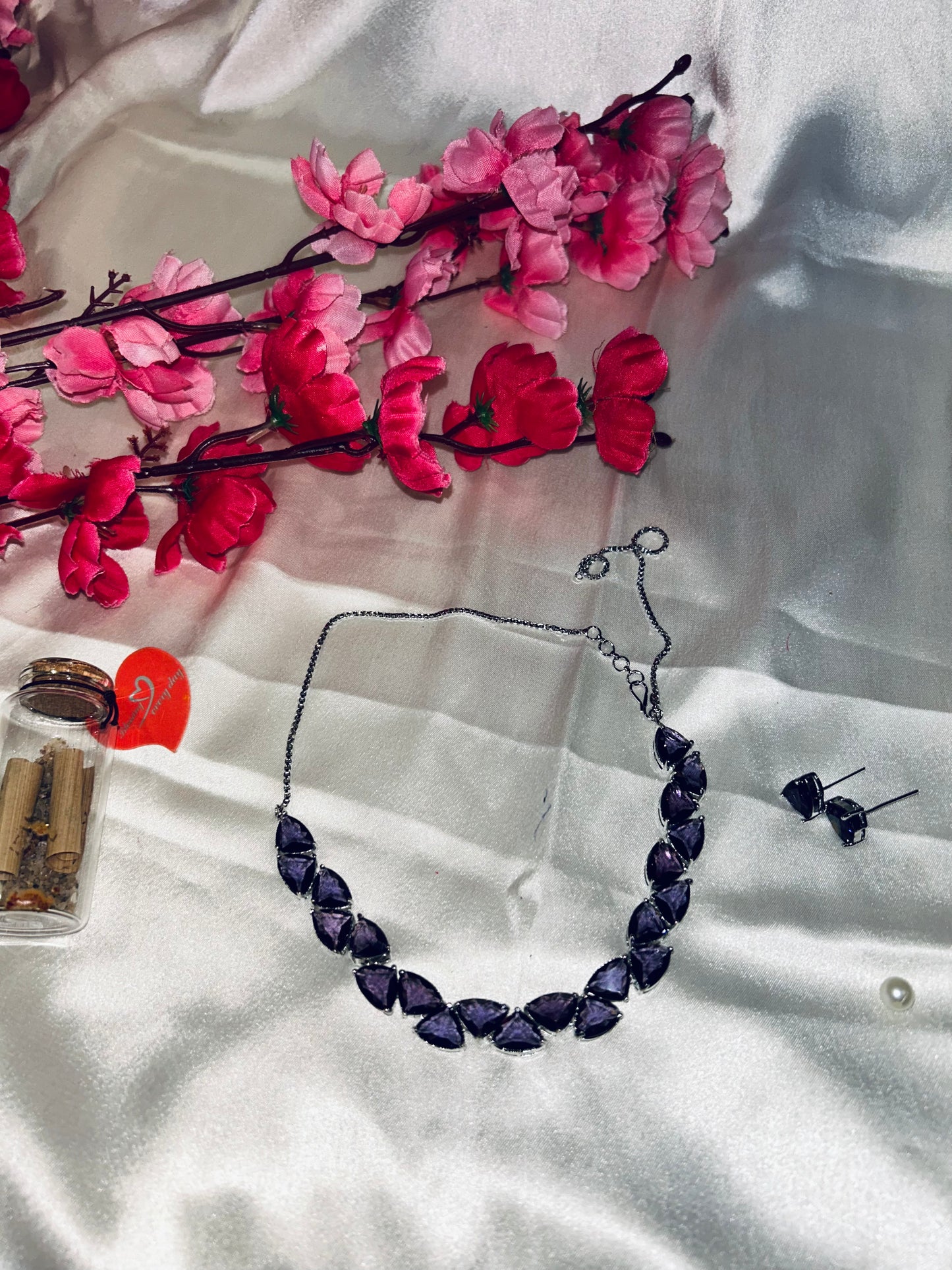 Sonali purple necklace
