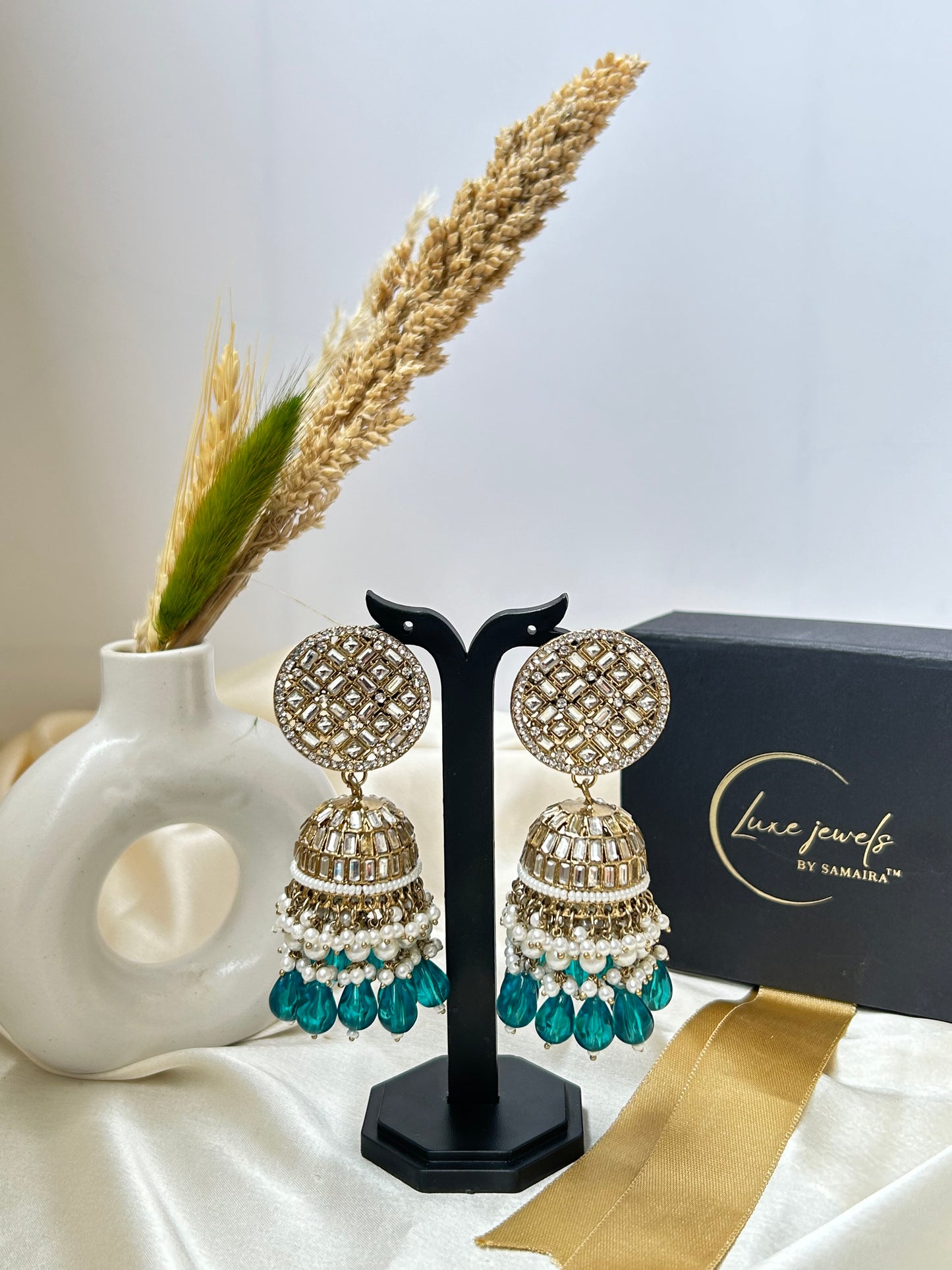 Vanya Rama green jhumka