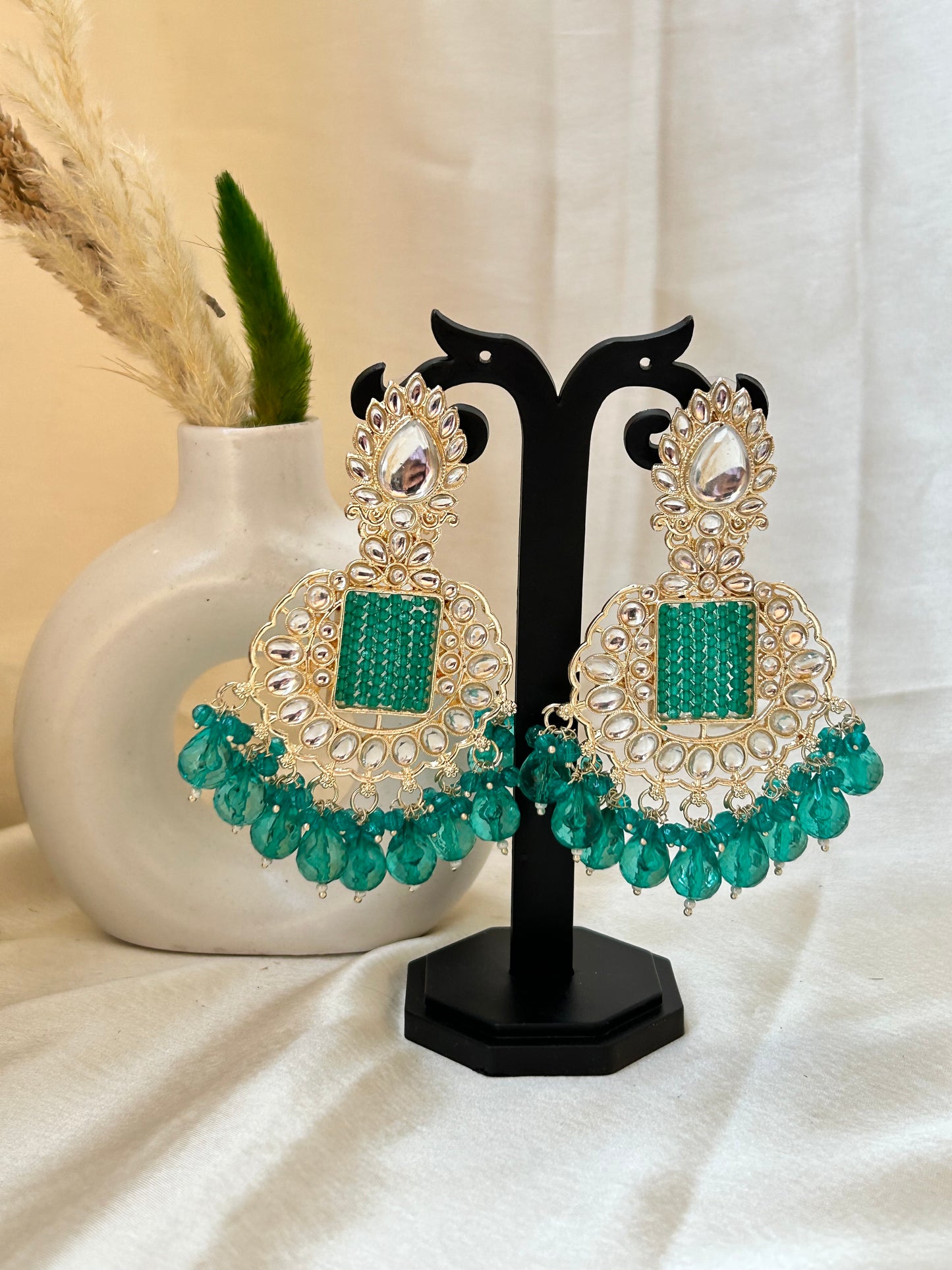 Prisha green Chandbali