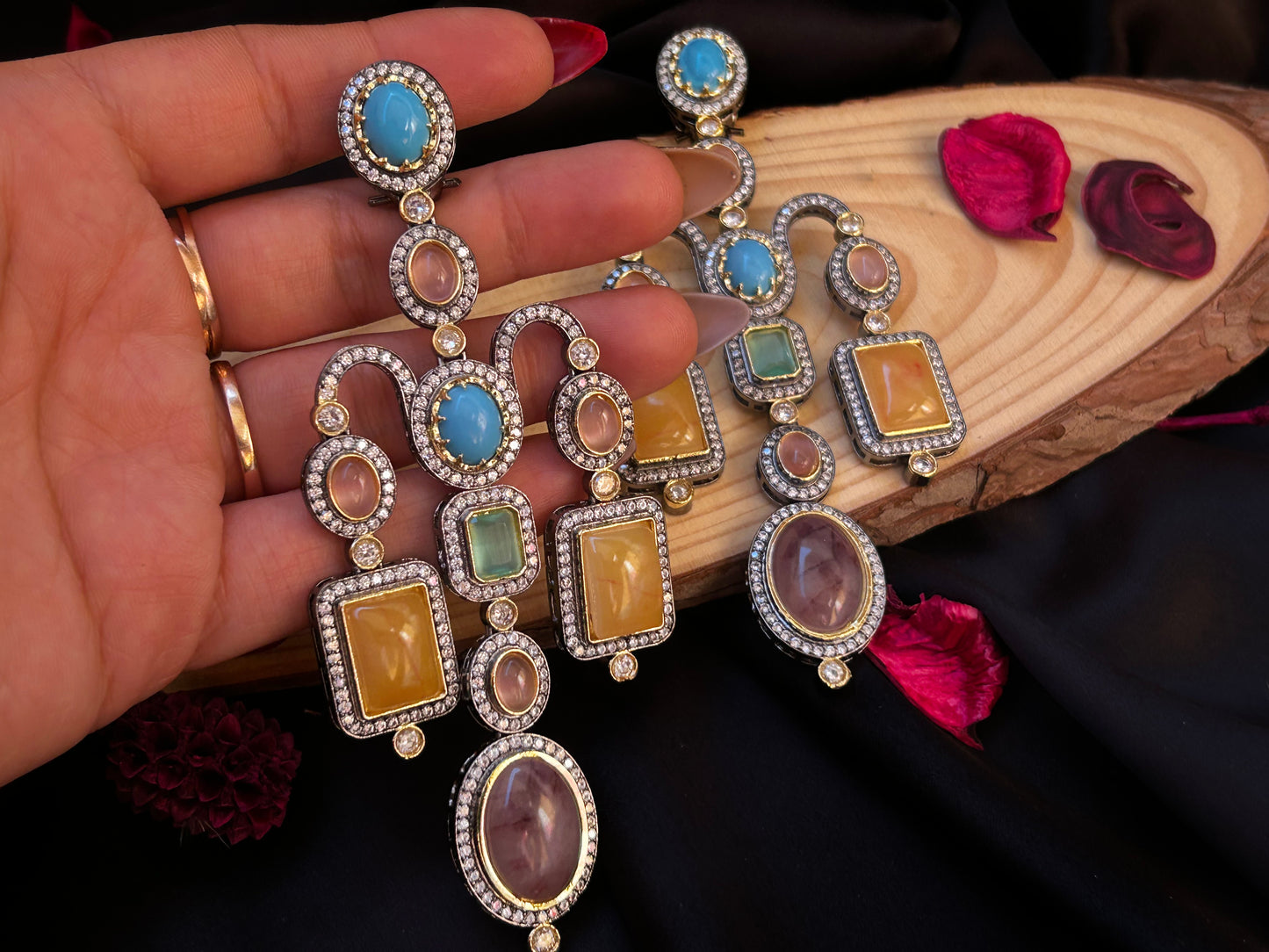 Deepika long earrings
