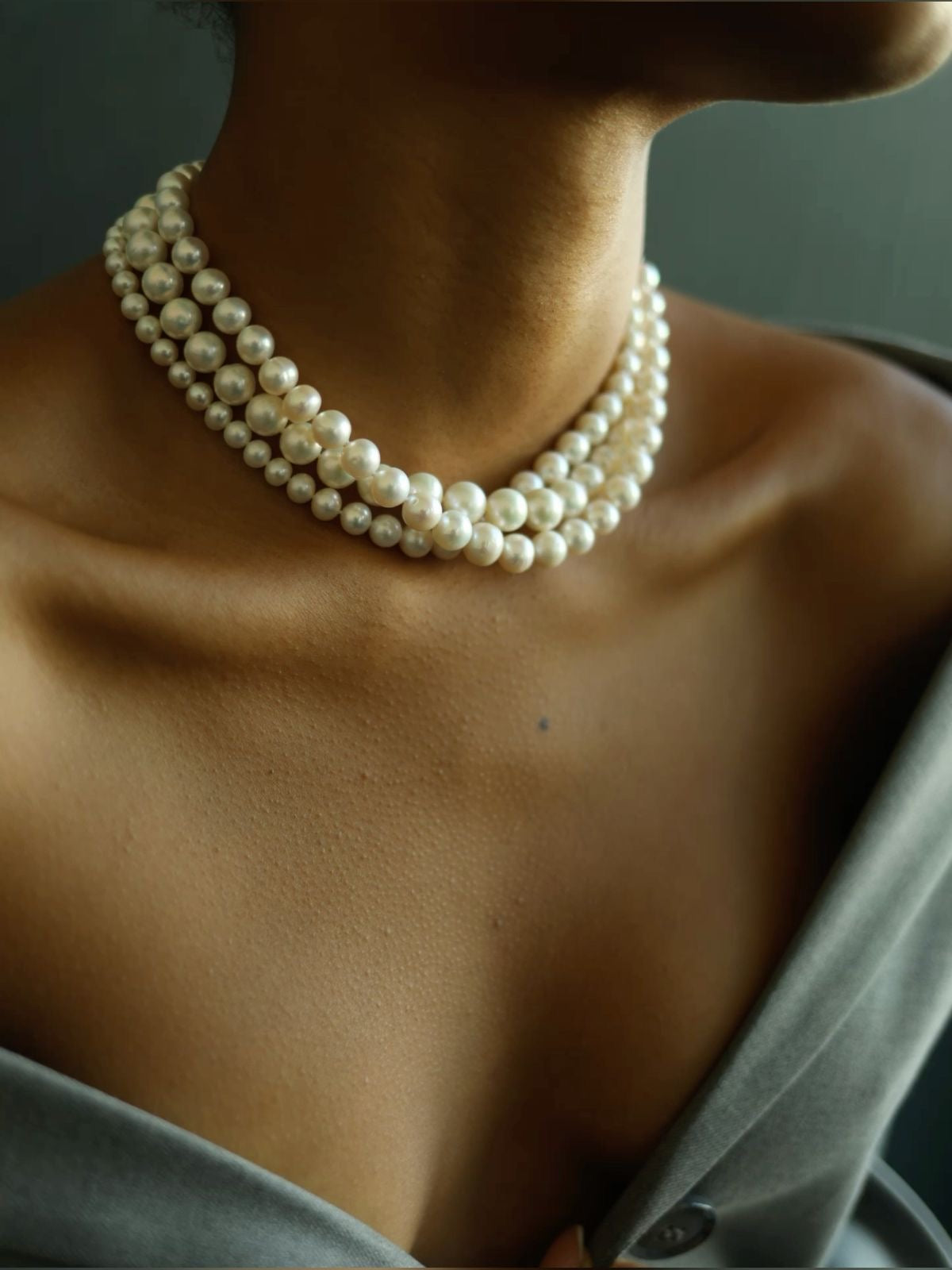 Tanya pearl necklace set