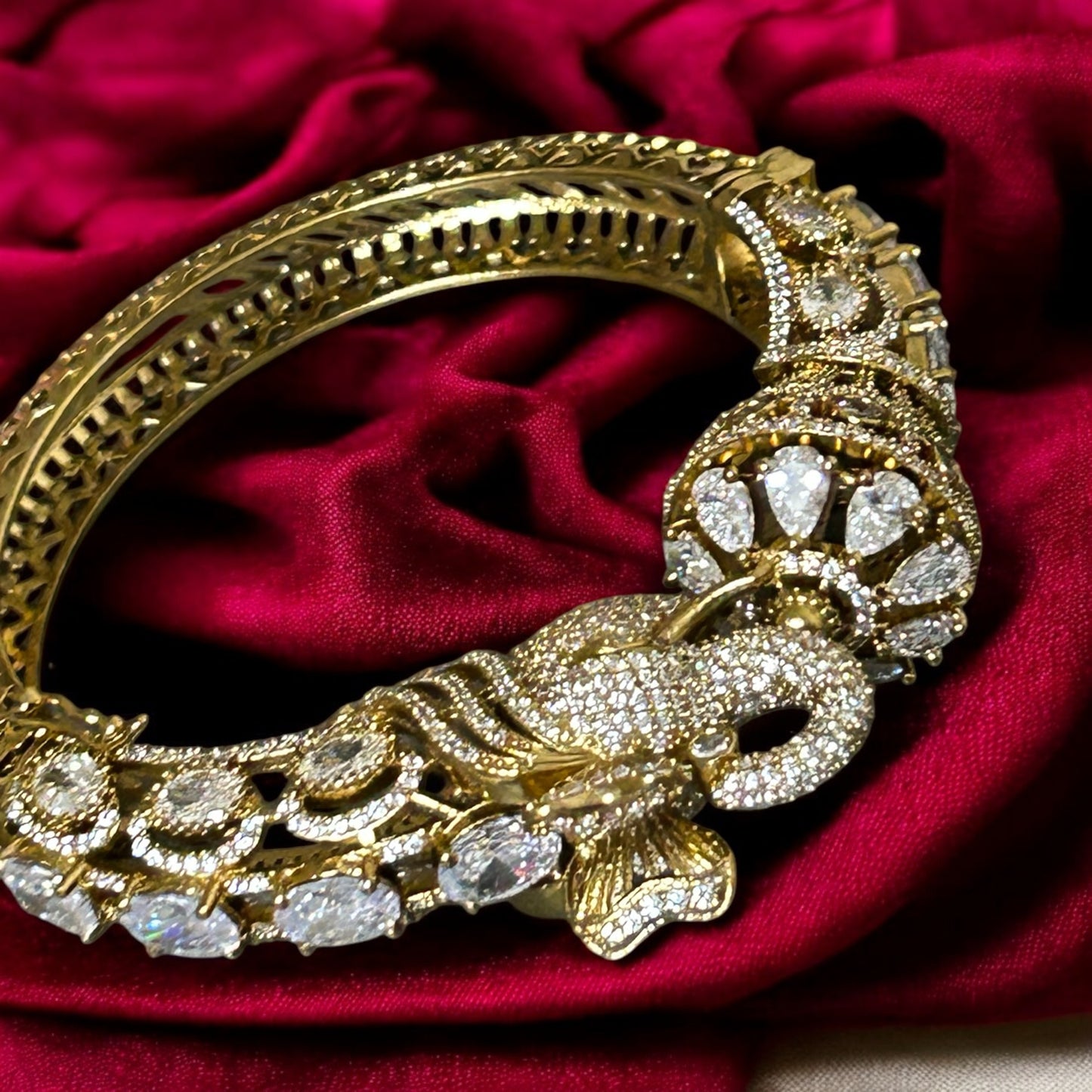 Majestic golden Elephant Bracelet