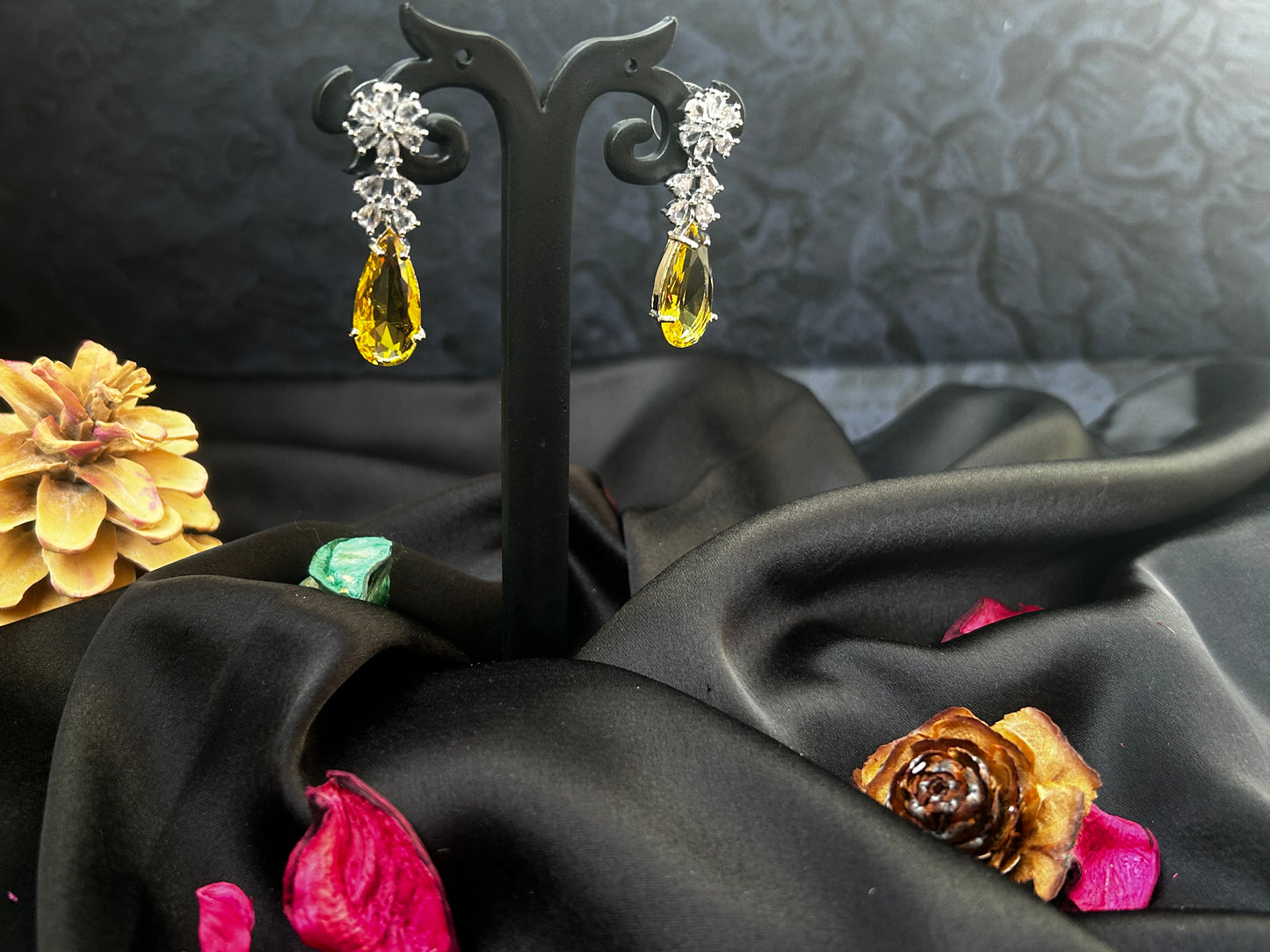Akanksha yellow Earings